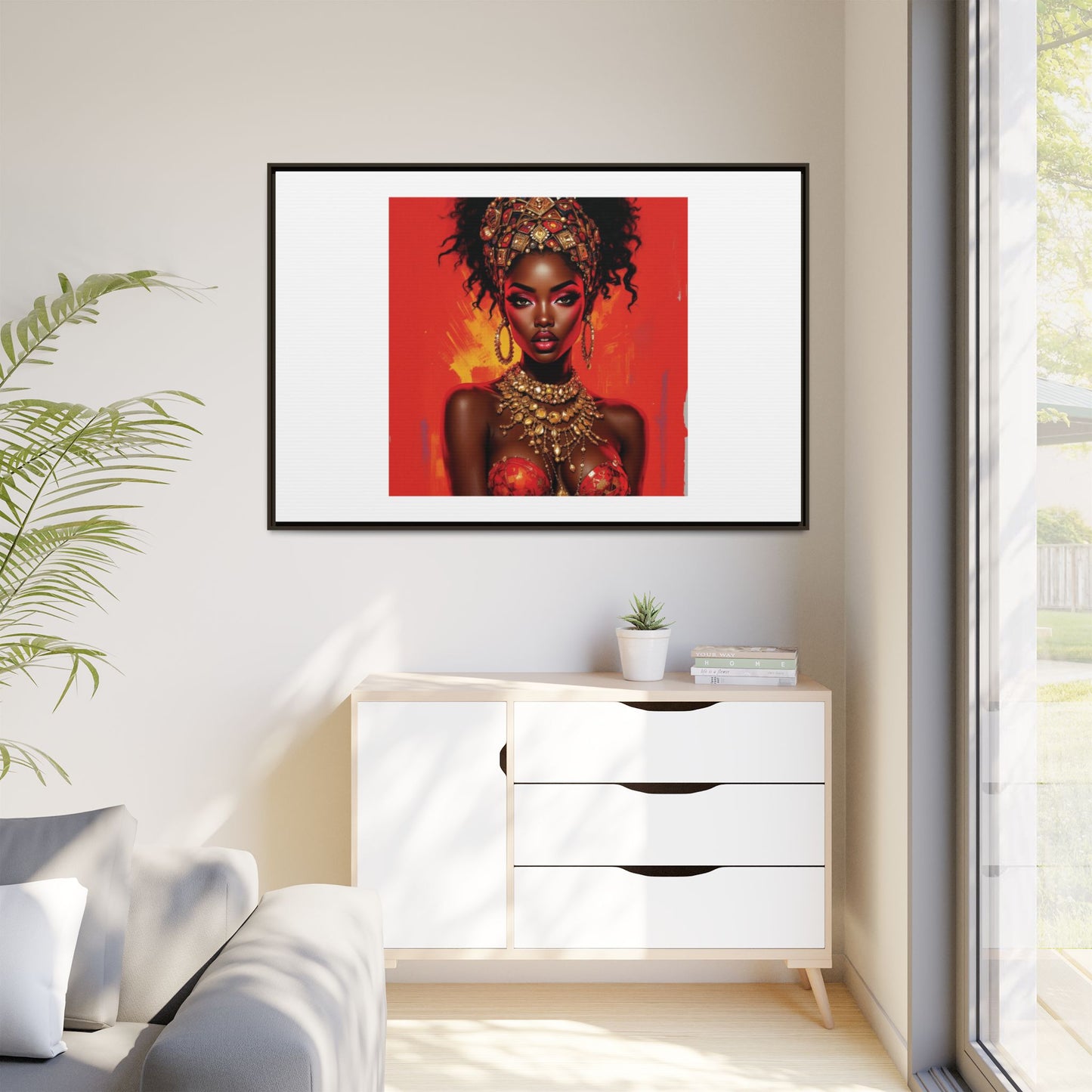 Matte Canvas, Framed (Multi-color)