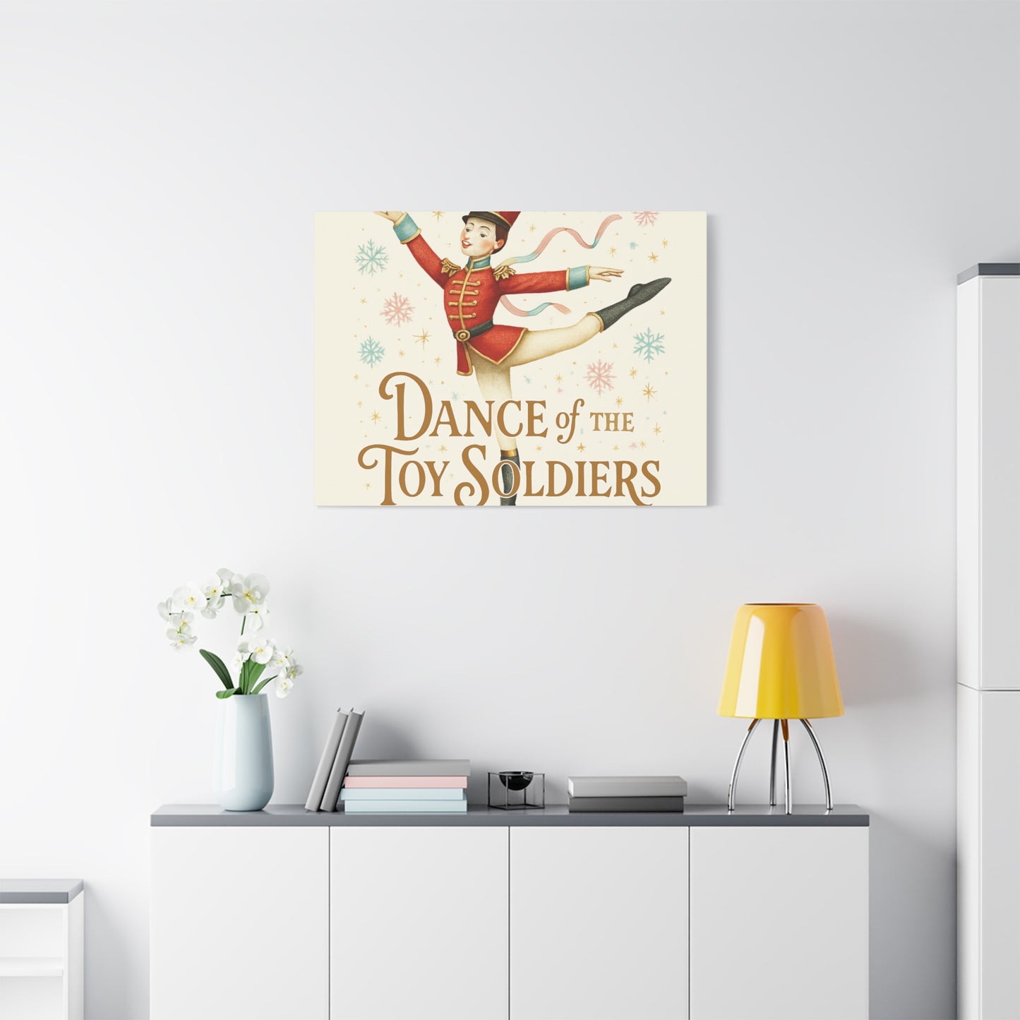 Dance of the Toy Soldiers Canvas Wall Art — Vintage Nutcracker Ballet Print