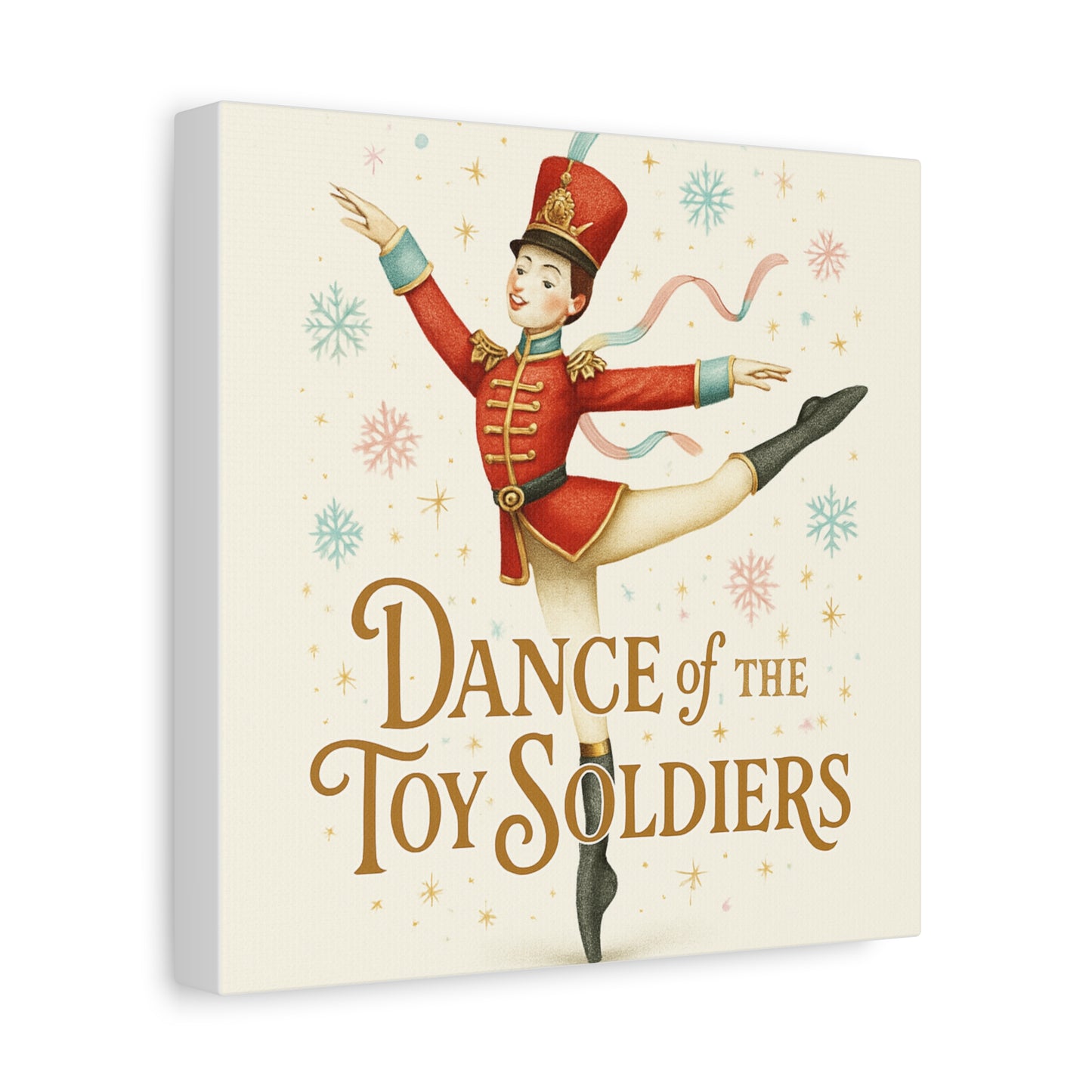 Dance of the Toy Soldiers Canvas Wall Art — Vintage Nutcracker Ballet Print
