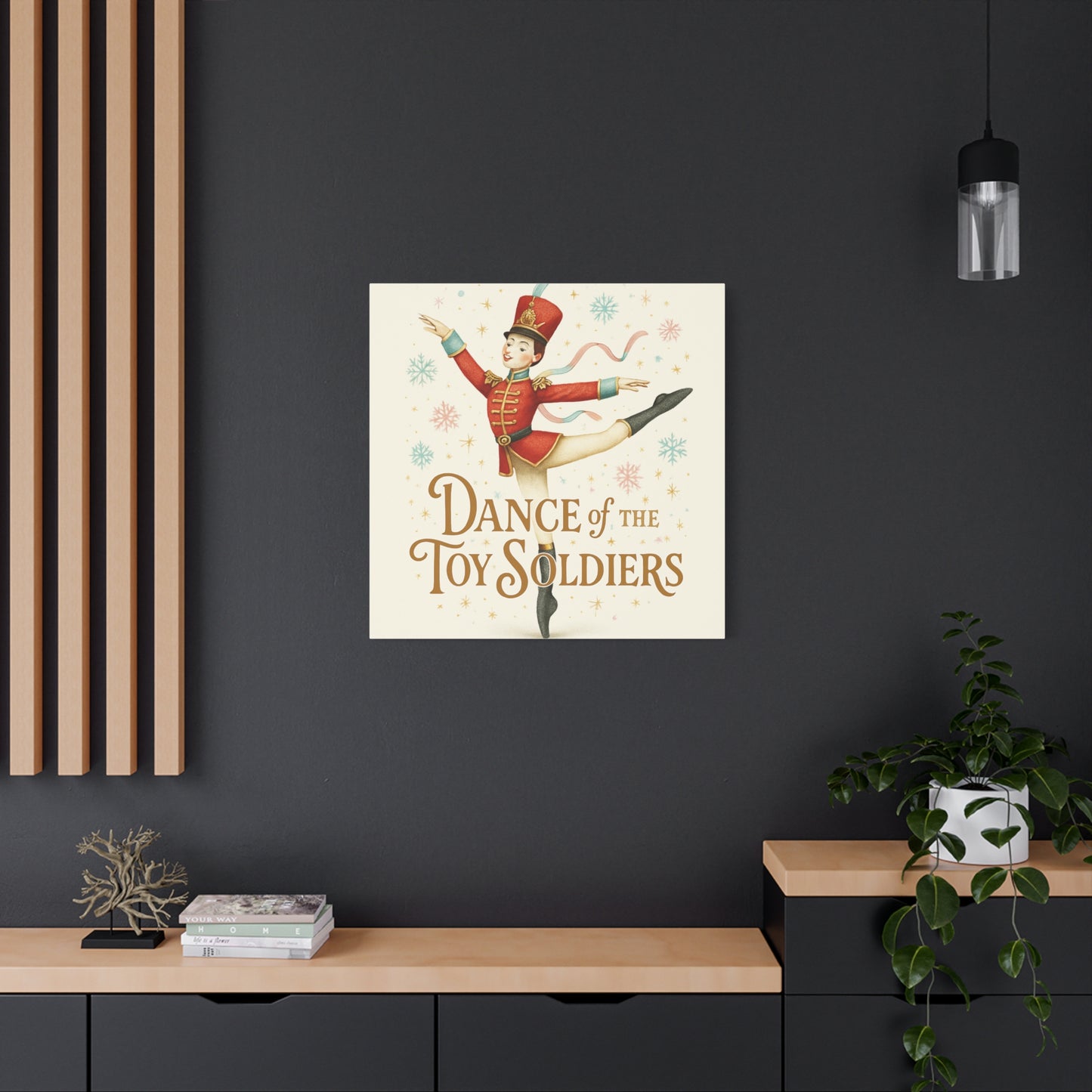 Dance of the Toy Soldiers Canvas Wall Art — Vintage Nutcracker Ballet Print