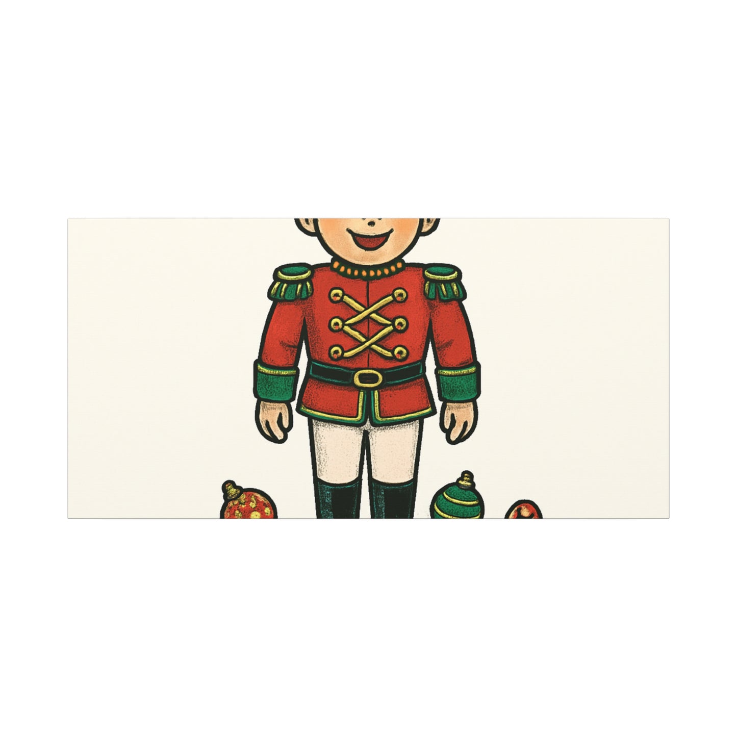 Nutcracker Soldier Matte Canvas Wall Art — Merry & Bright Holiday Decor