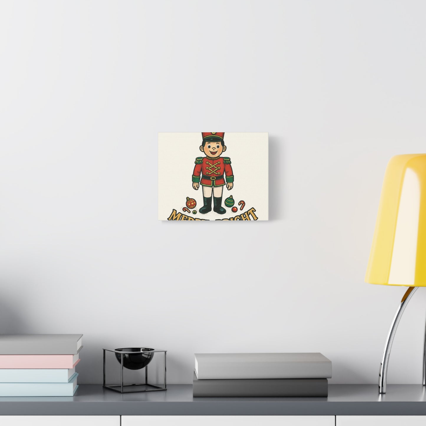 Nutcracker Soldier Matte Canvas Wall Art — Merry & Bright Holiday Decor