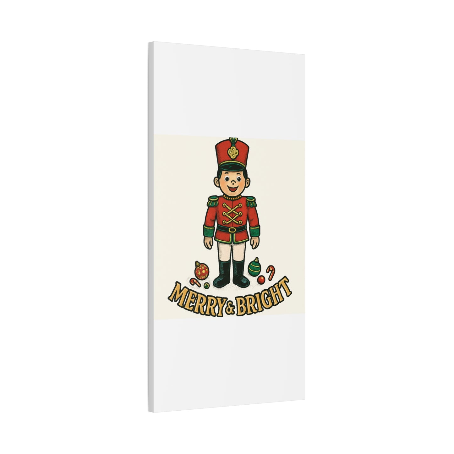 Nutcracker Soldier Matte Canvas Wall Art — Merry & Bright Holiday Decor