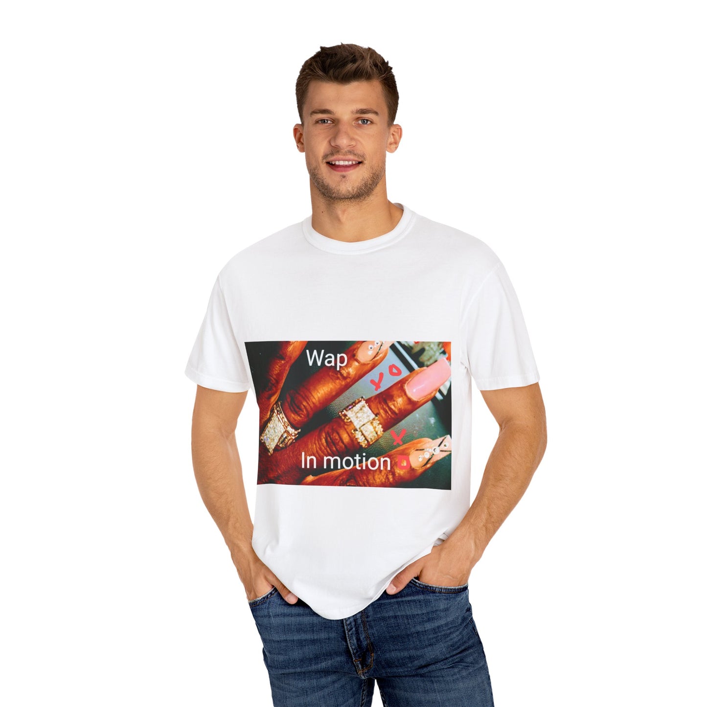 Wap In Motion Graphic Tee — Abstract Paintbrush Art T-Shirt