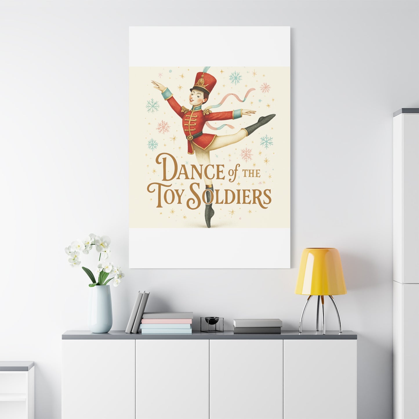 Dance of the Toy Soldiers Canvas Wall Art — Vintage Nutcracker Ballet Print