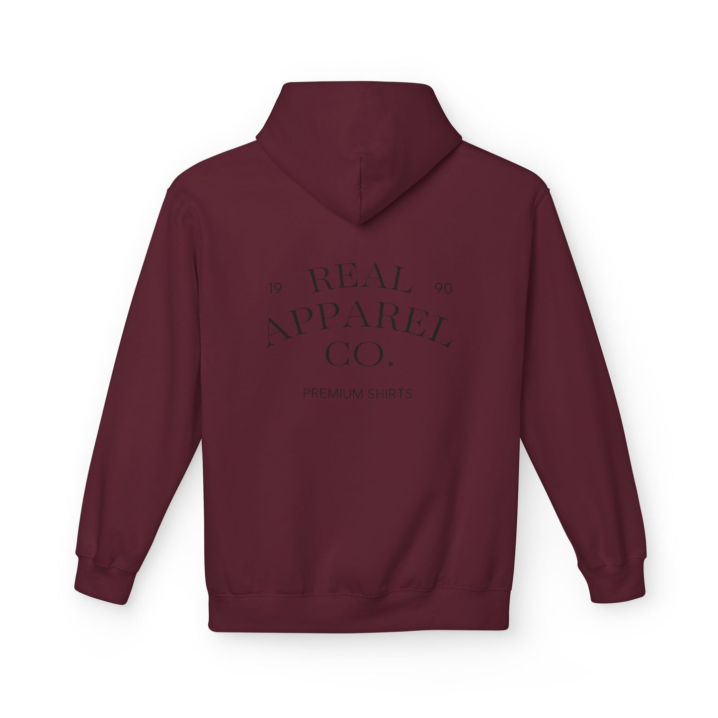 Real Apparel Co. Hoodie — Minimal Vintage Logo Pullover