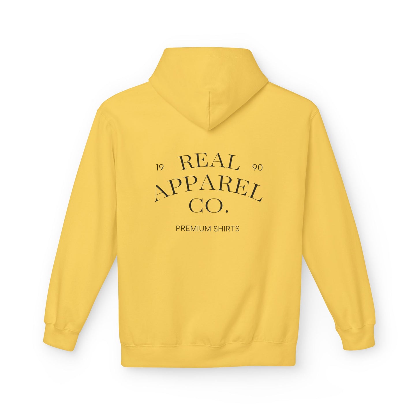 Real Apparel Co. Hoodie — Minimal Vintage Logo Pullover