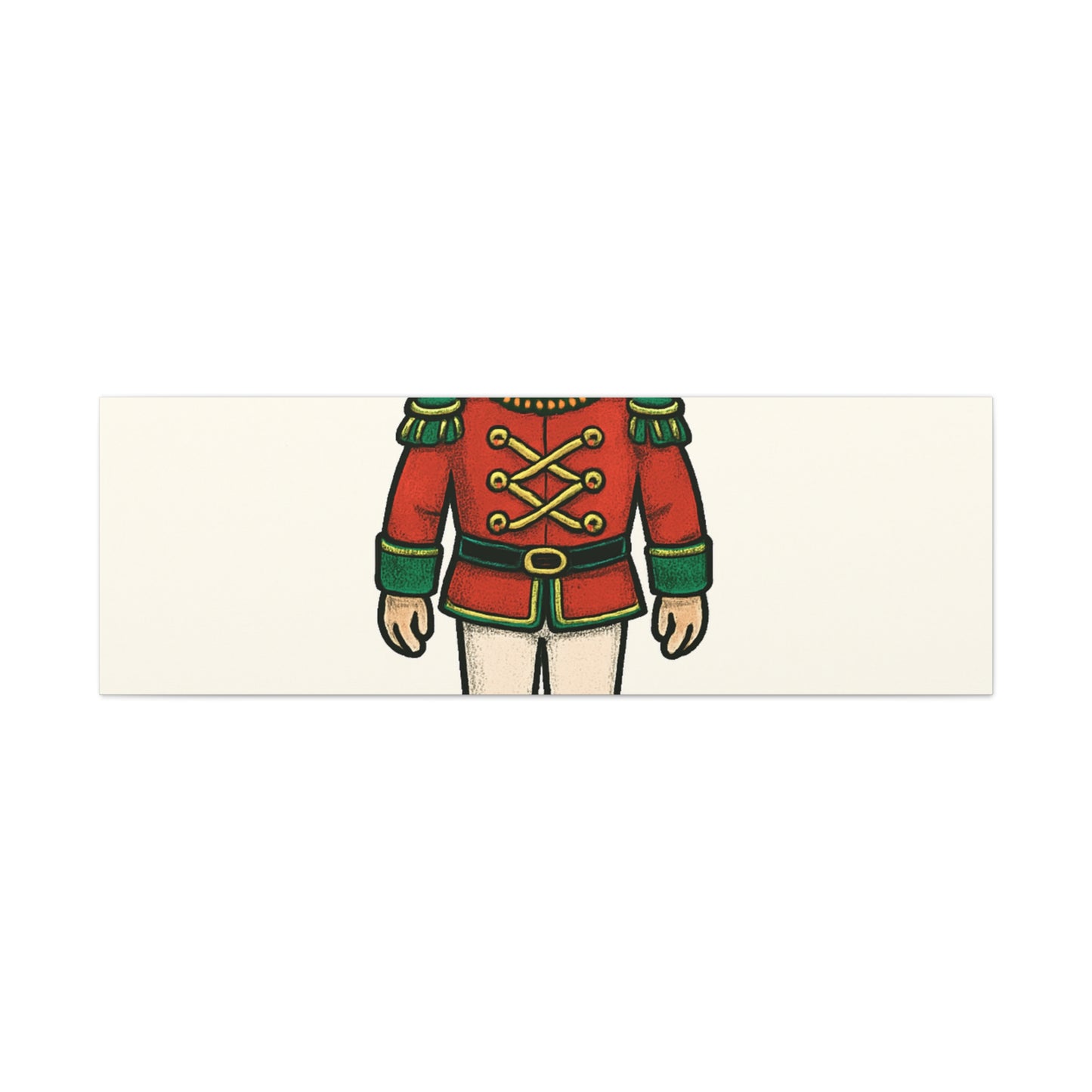 Nutcracker Soldier Matte Canvas Wall Art — Merry & Bright Holiday Decor