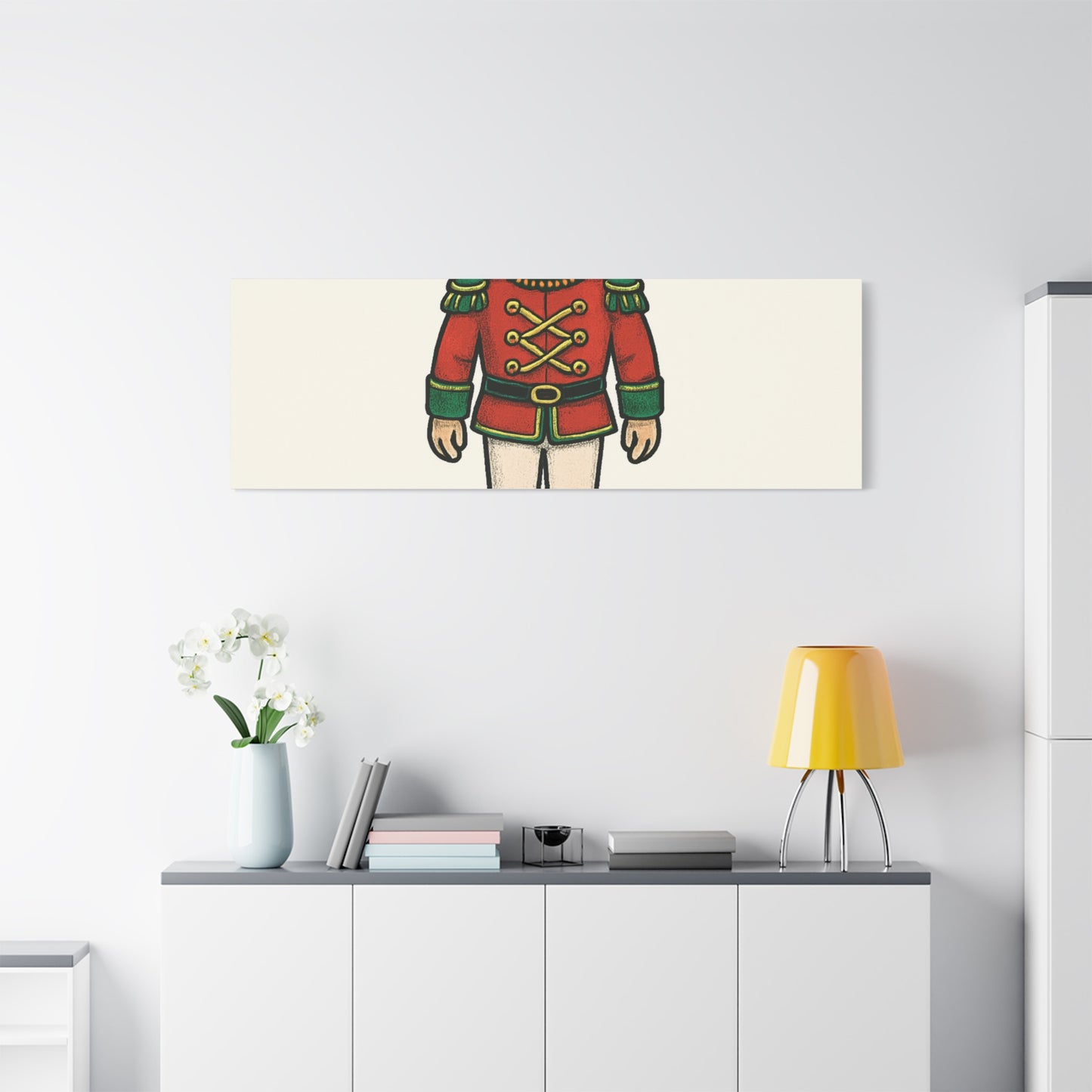 Nutcracker Soldier Matte Canvas Wall Art — Merry & Bright Holiday Decor