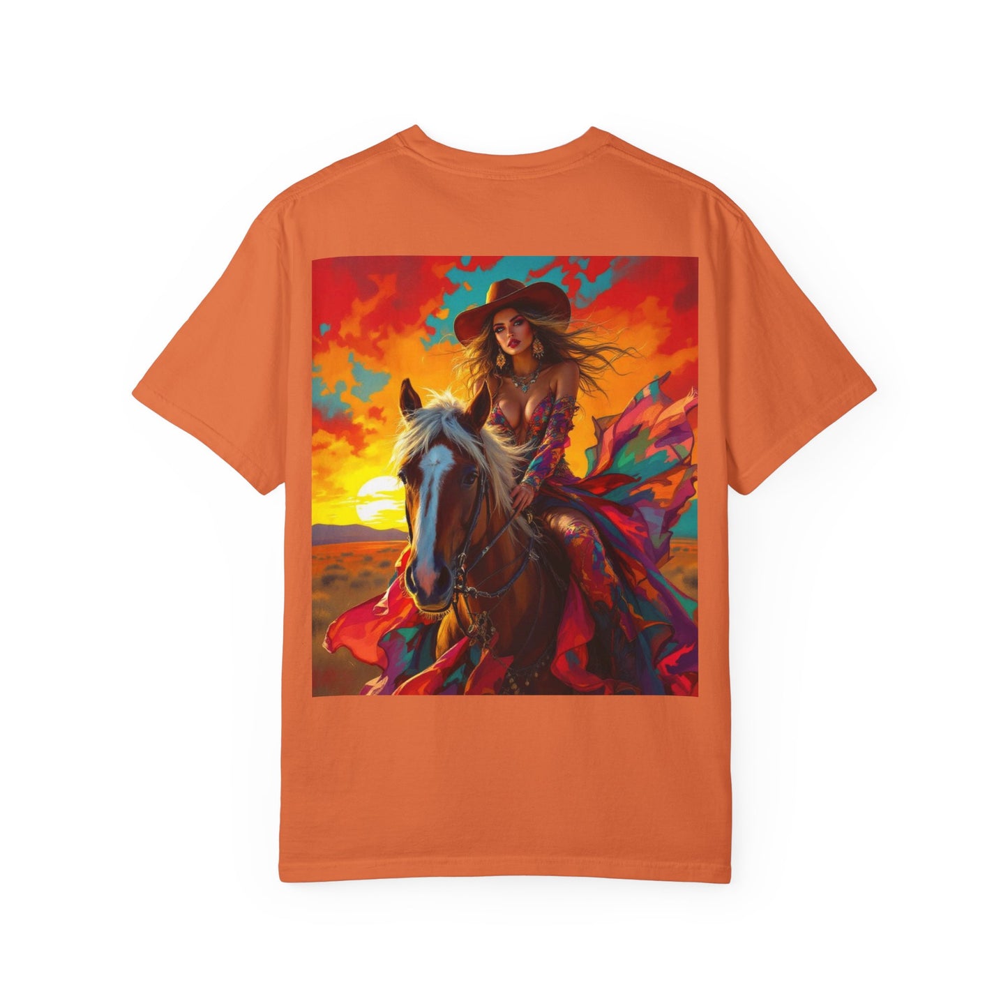 Sunset Cowgirl Horse T-Shirt