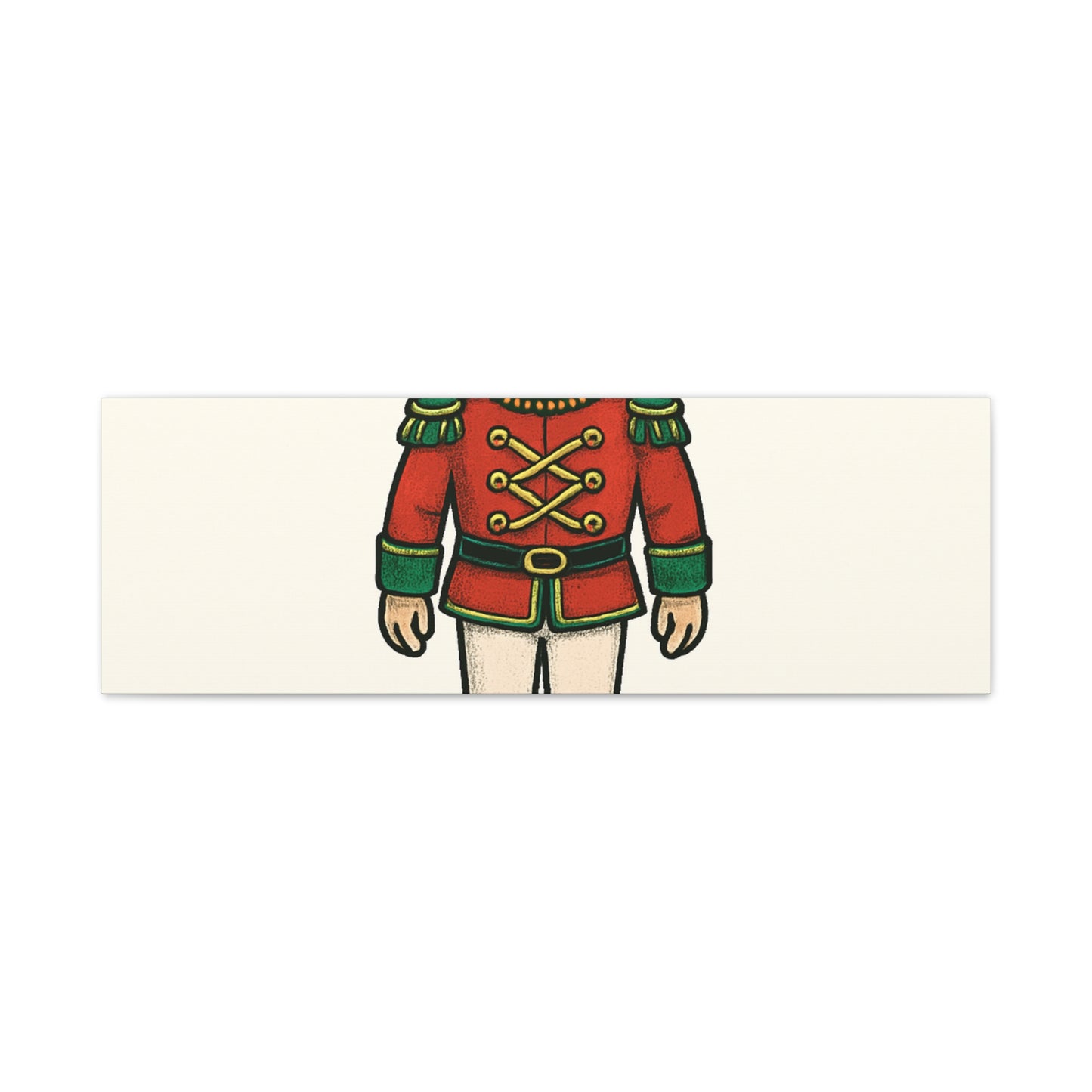 Nutcracker Soldier Matte Canvas Wall Art — Merry & Bright Holiday Decor