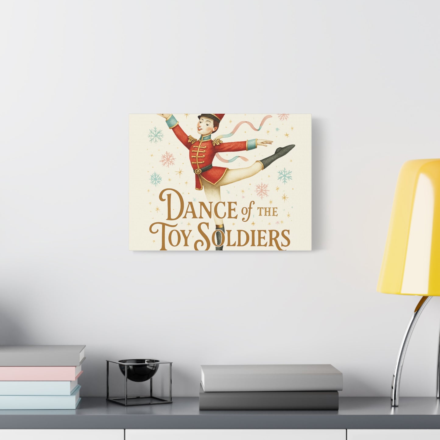 Dance of the Toy Soldiers Canvas Wall Art — Vintage Nutcracker Ballet Print