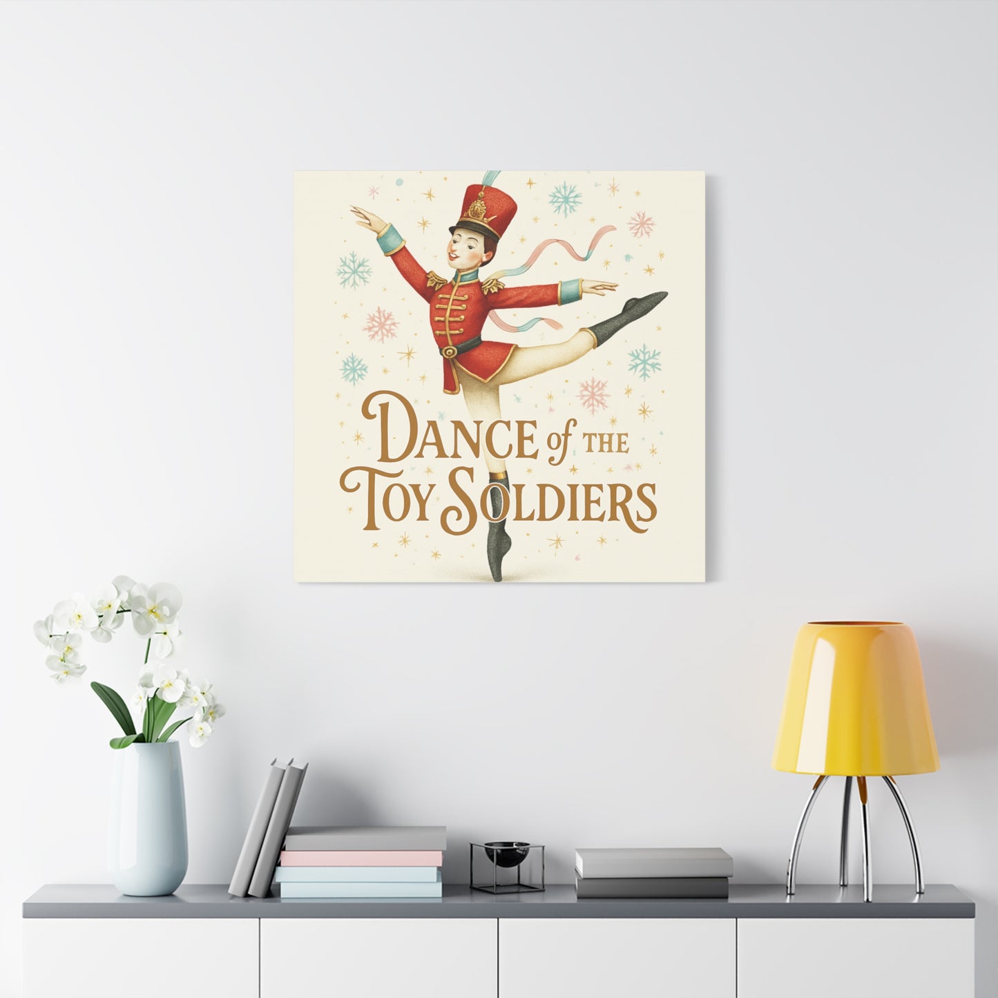 Dance of the Toy Soldiers Canvas Wall Art — Vintage Nutcracker Ballet Print