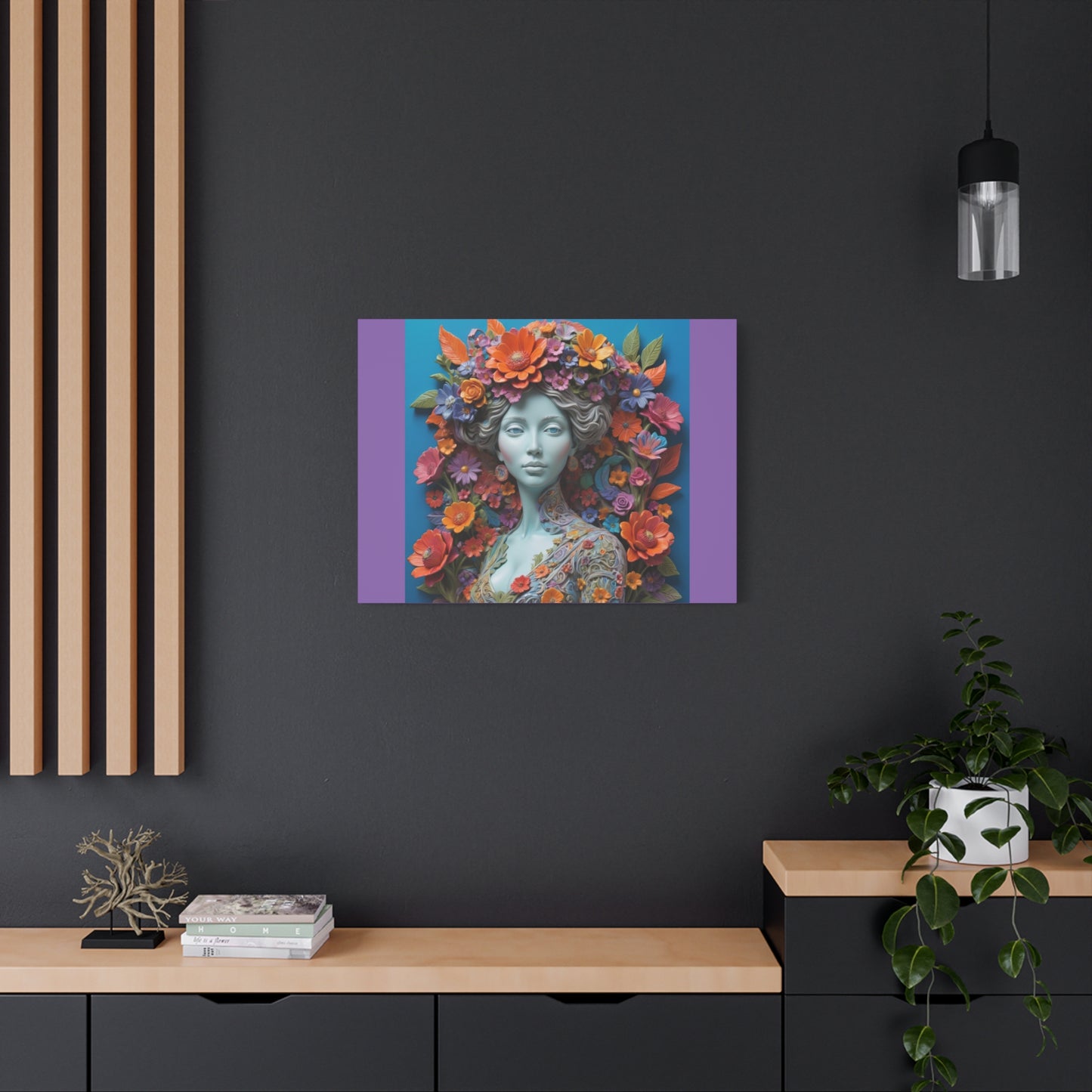 Floral Goddess Matte Canvas Print — Stretched Wall Art