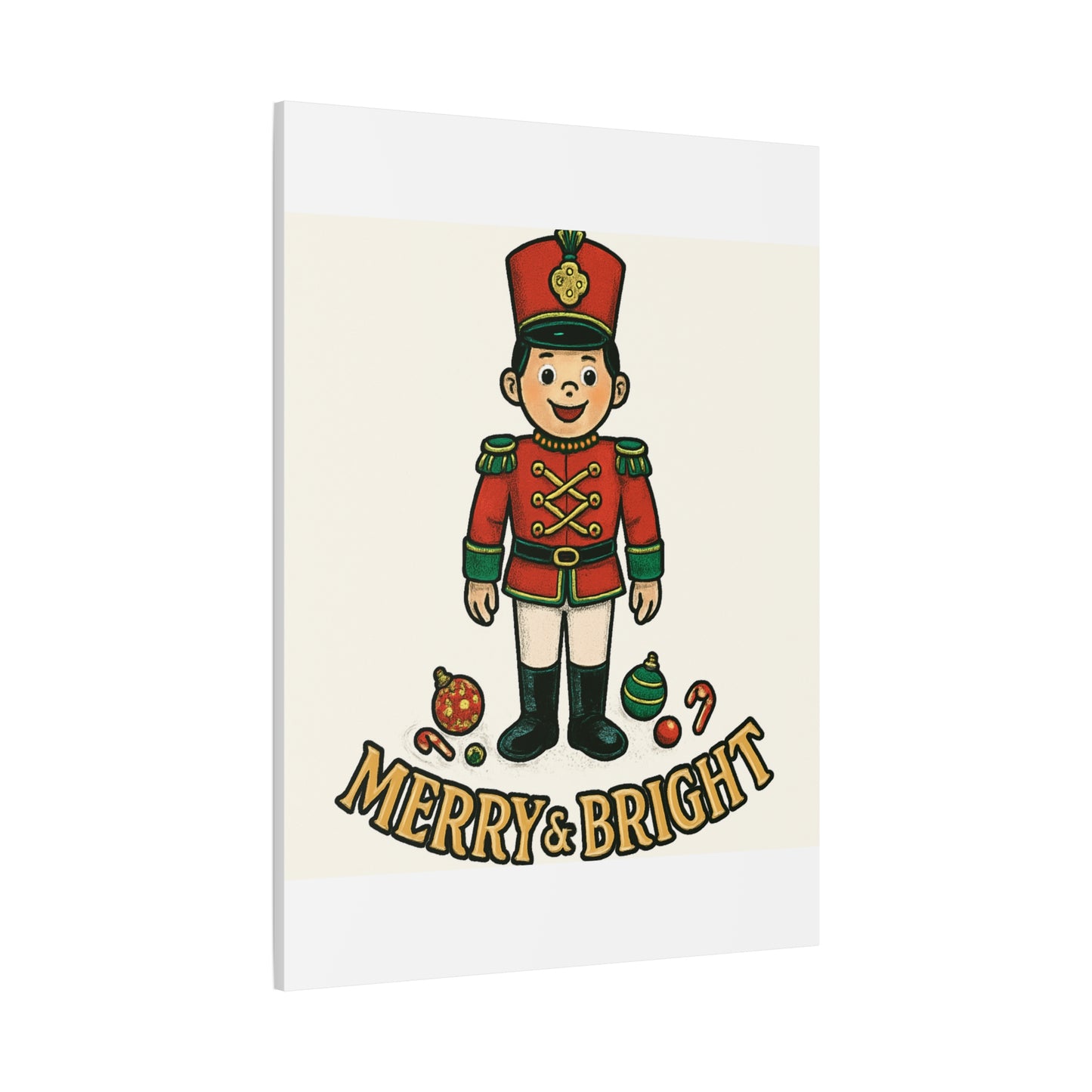 Nutcracker Soldier Matte Canvas Wall Art — Merry & Bright Holiday Decor