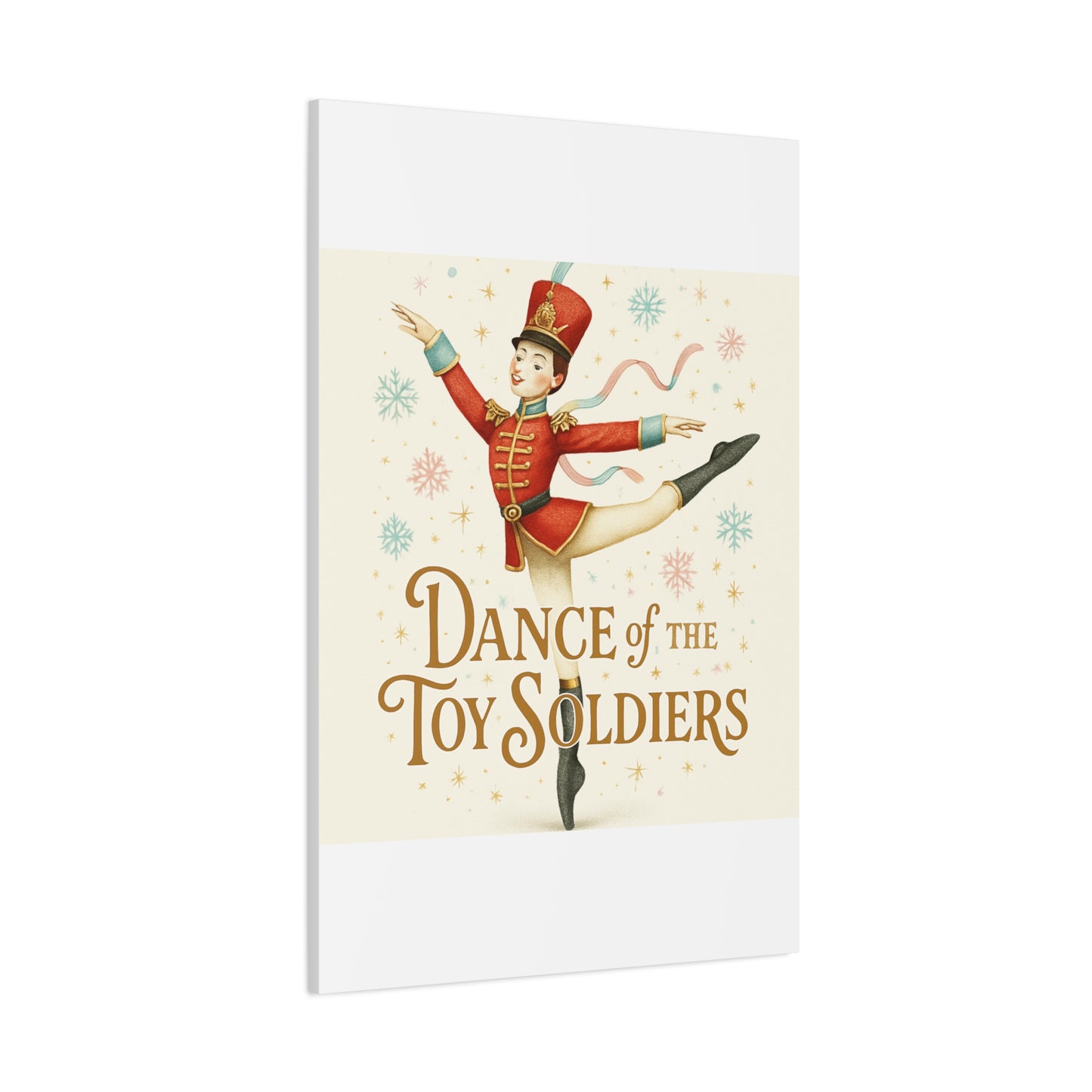 Dance of the Toy Soldiers Canvas Wall Art — Vintage Nutcracker Ballet Print