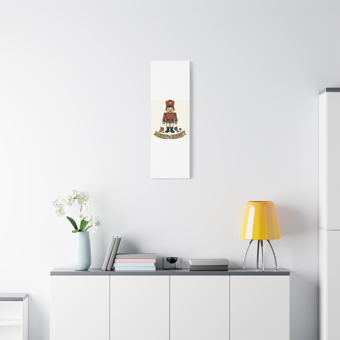Nutcracker Soldier Matte Canvas Wall Art — Merry & Bright Holiday Decor