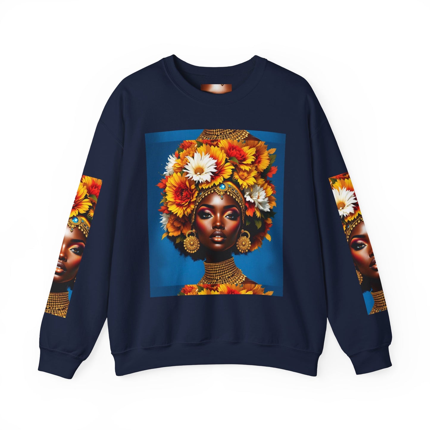Floral Queen Crewneck Sweatshirt - Unisex Heavy Blend™