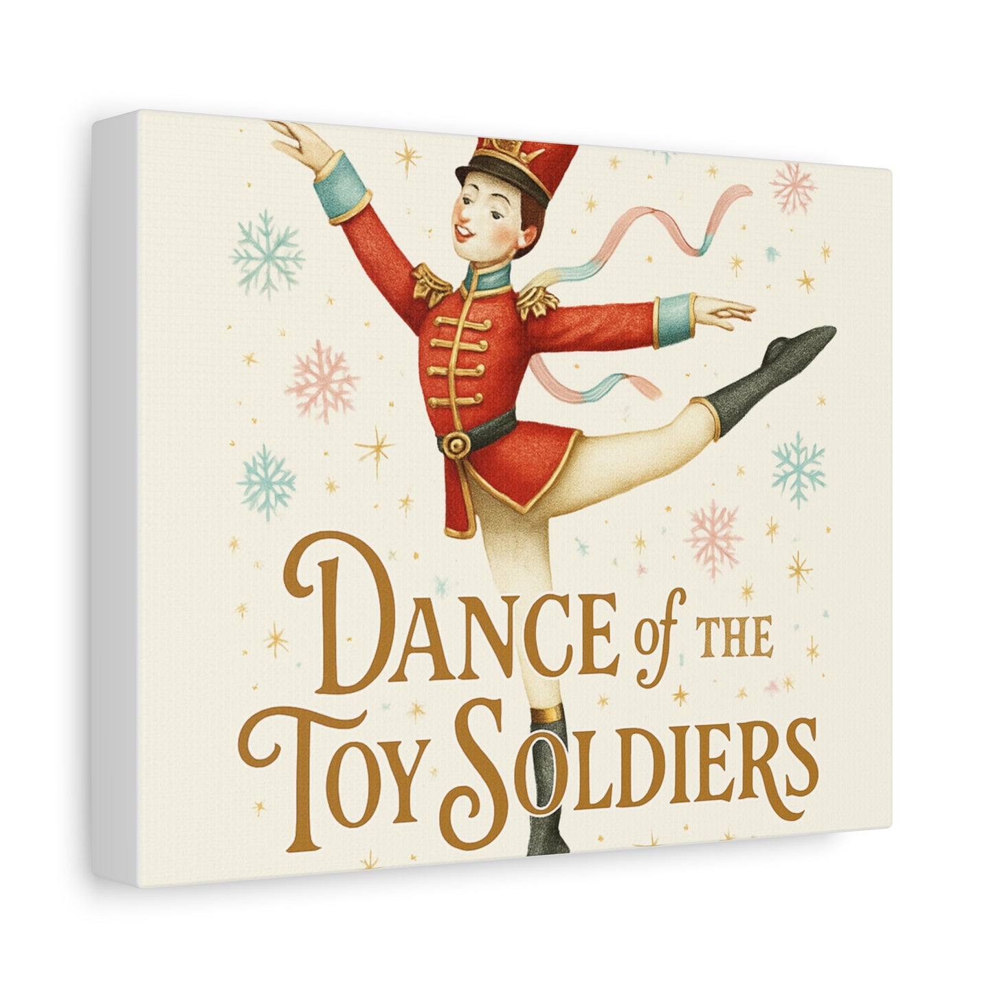 Dance of the Toy Soldiers Canvas Wall Art — Vintage Nutcracker Ballet Print