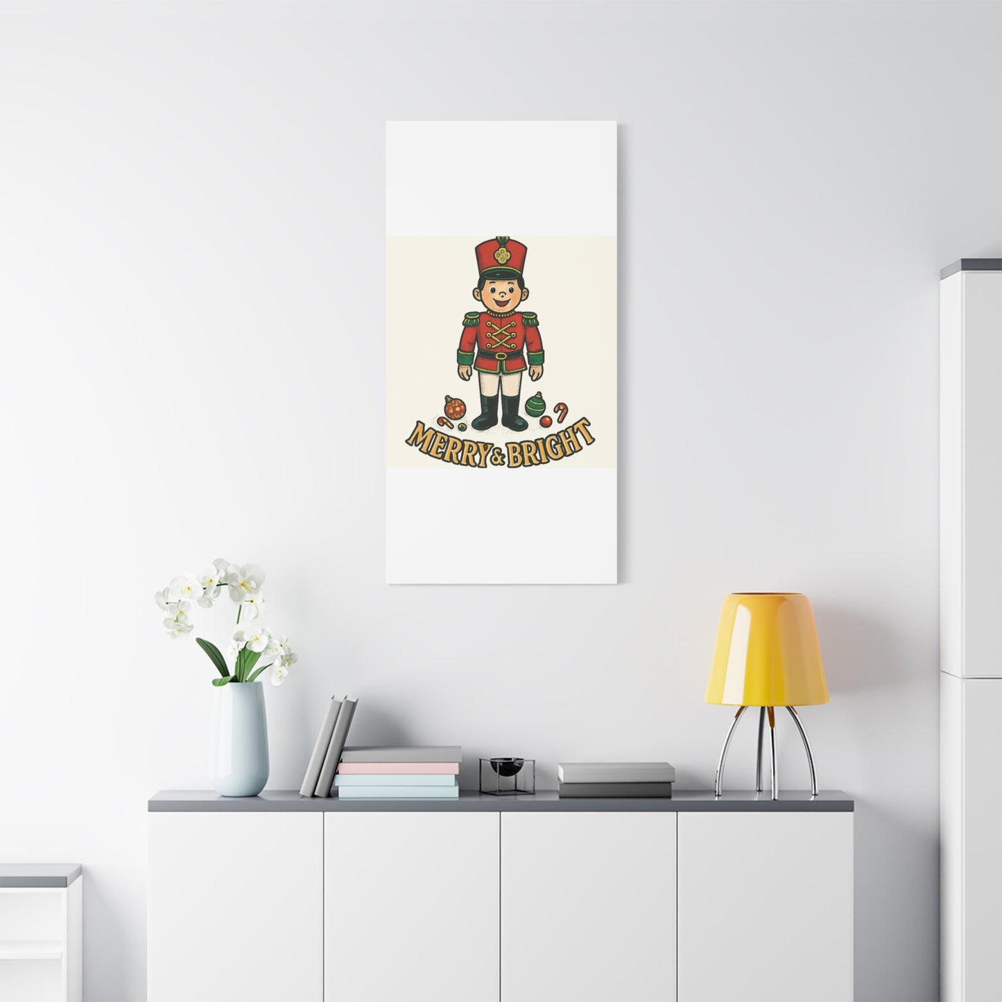 Nutcracker Soldier Matte Canvas Wall Art — Merry & Bright Holiday Decor