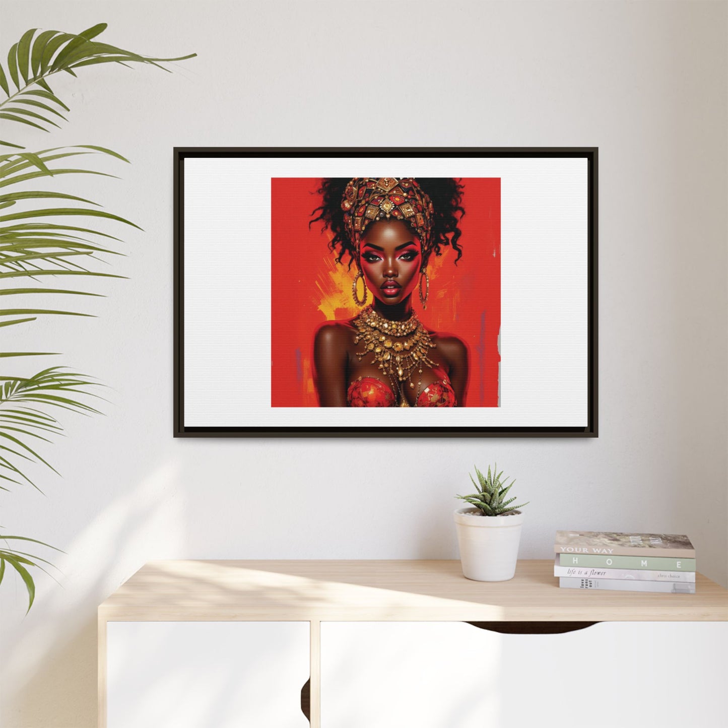 Matte Canvas, Framed (Multi-color)