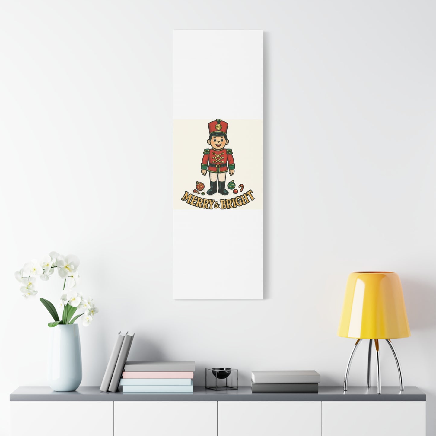 Nutcracker Soldier Matte Canvas Wall Art — Merry & Bright Holiday Decor
