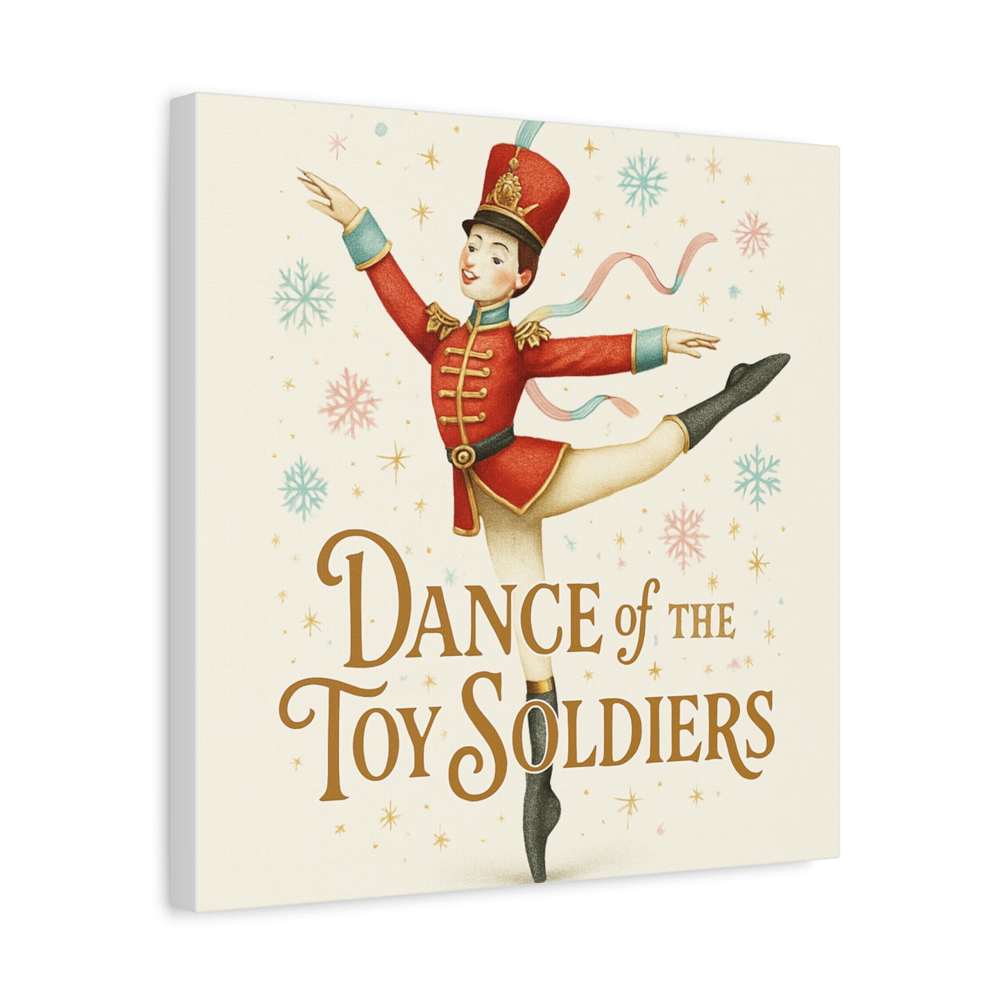 Dance of the Toy Soldiers Canvas Wall Art — Vintage Nutcracker Ballet Print