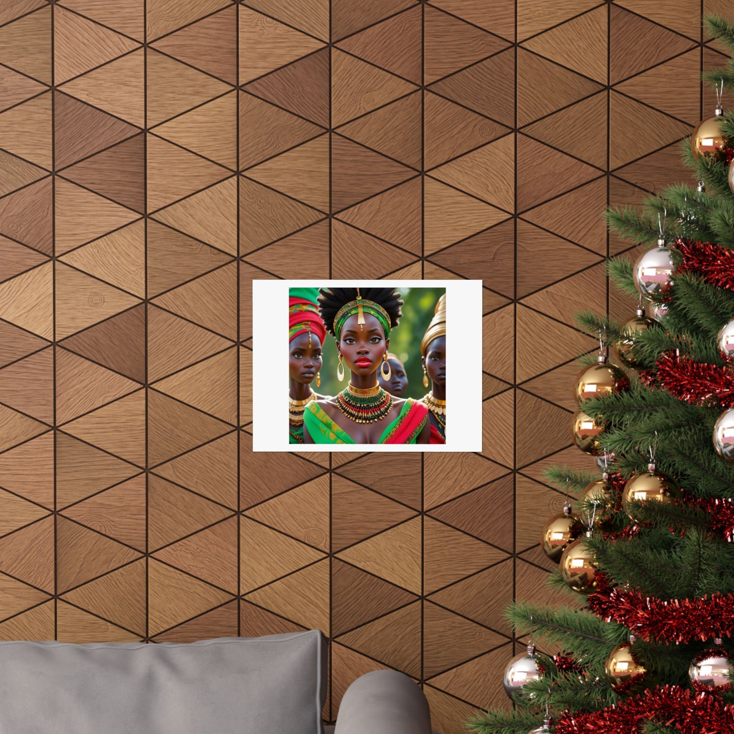 African Queen Matte Poster — Vibrant Cultural Wall Art