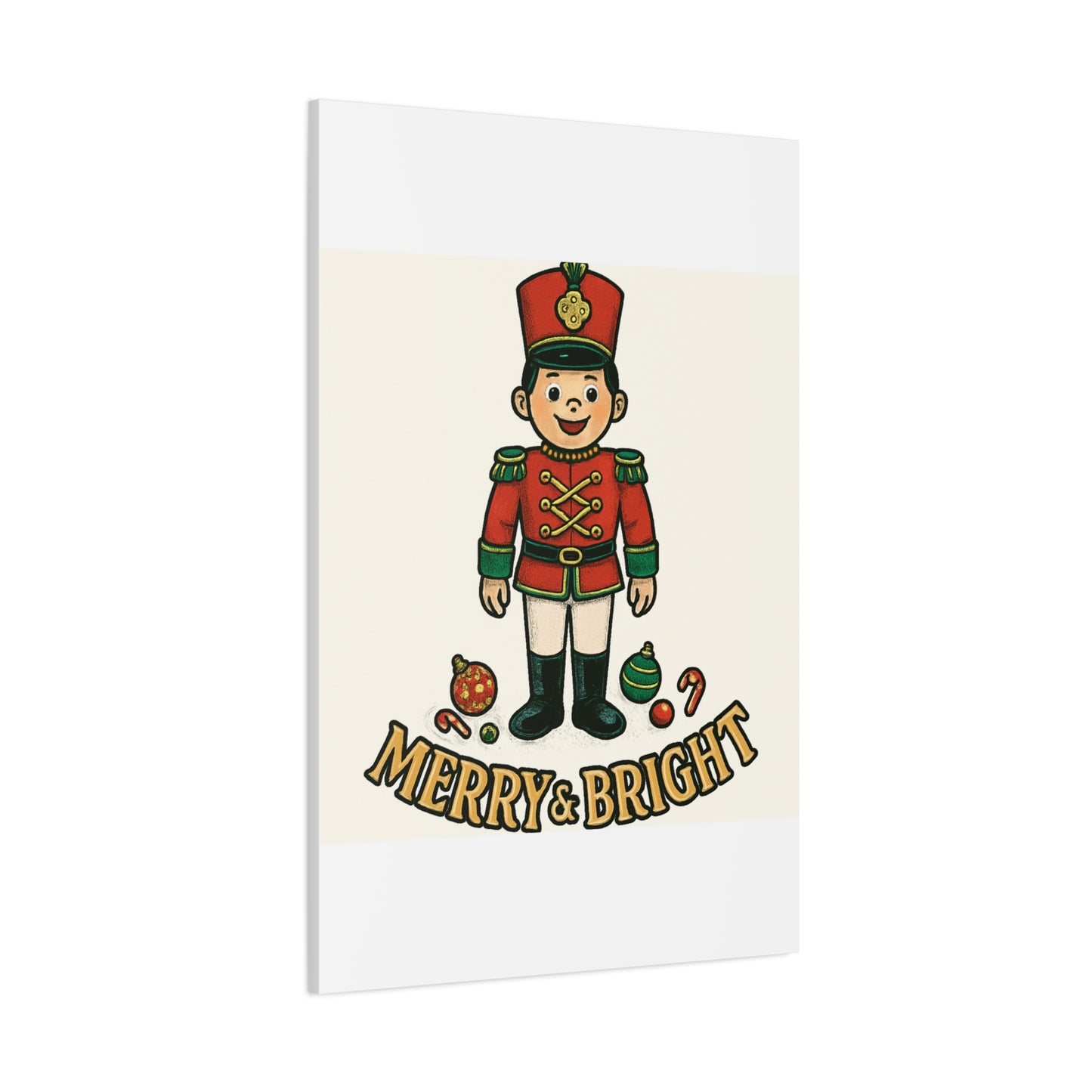 Nutcracker Soldier Matte Canvas Wall Art — Merry & Bright Holiday Decor