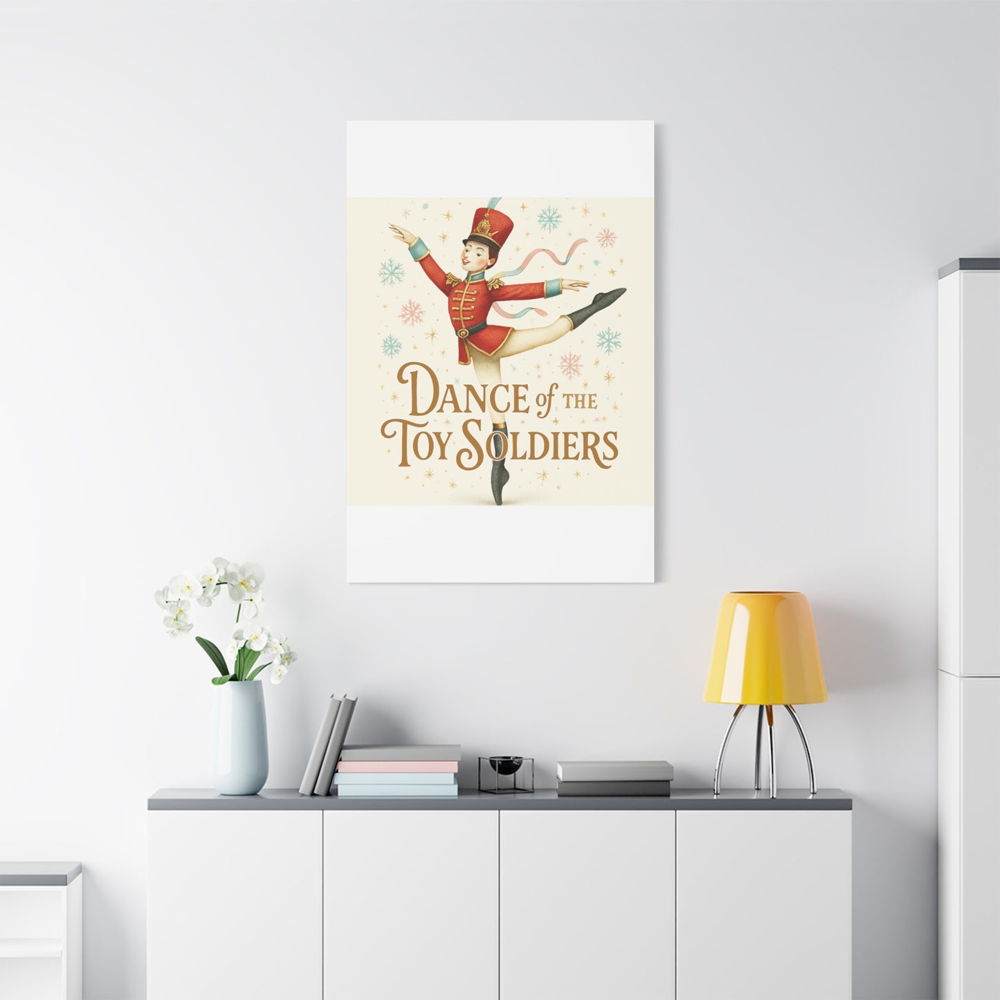 Dance of the Toy Soldiers Canvas Wall Art — Vintage Nutcracker Ballet Print