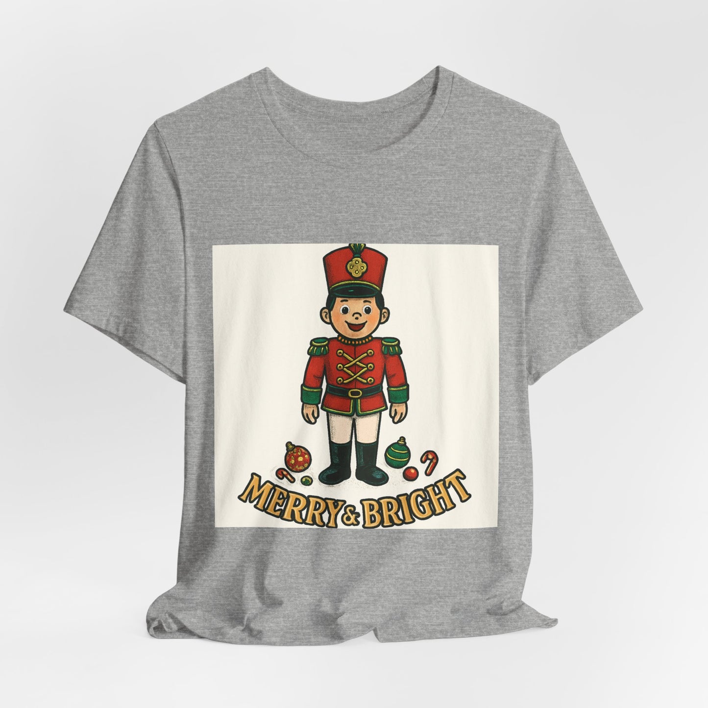 Nutcracker Christmas T‑Shirt — "Merry & Bright" Holiday Tee