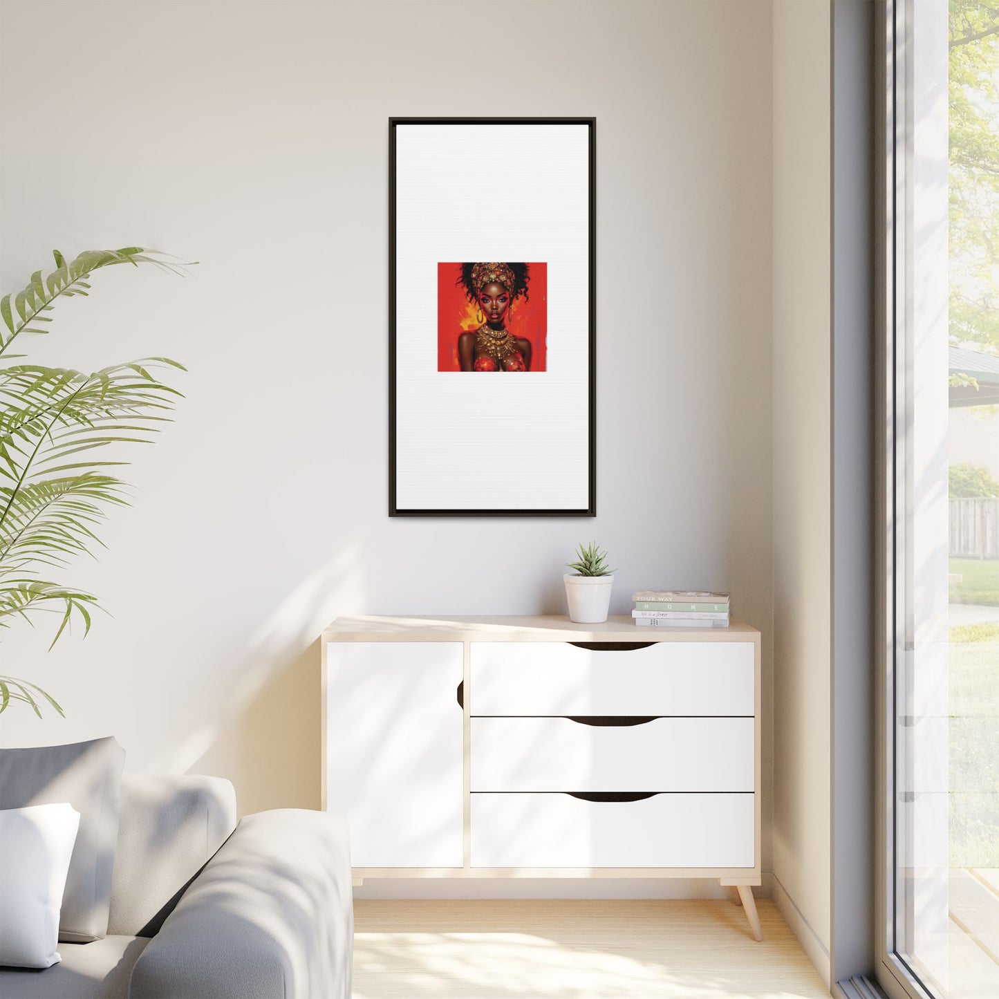 Matte Canvas, Framed (Multi-color)