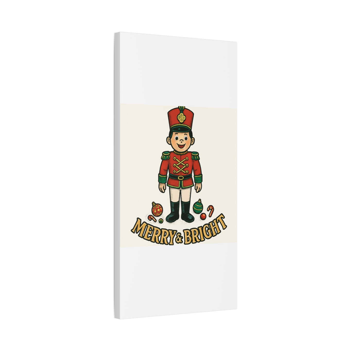Nutcracker Soldier Matte Canvas Wall Art — Merry & Bright Holiday Decor