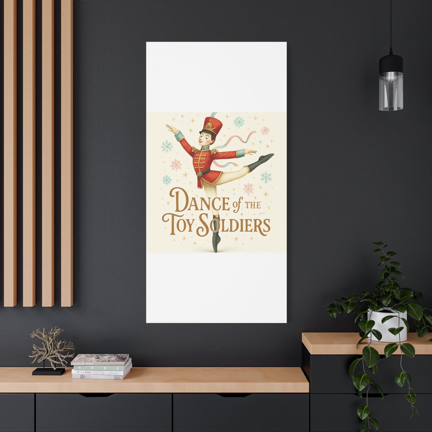 Dance of the Toy Soldiers Canvas Wall Art — Vintage Nutcracker Ballet Print
