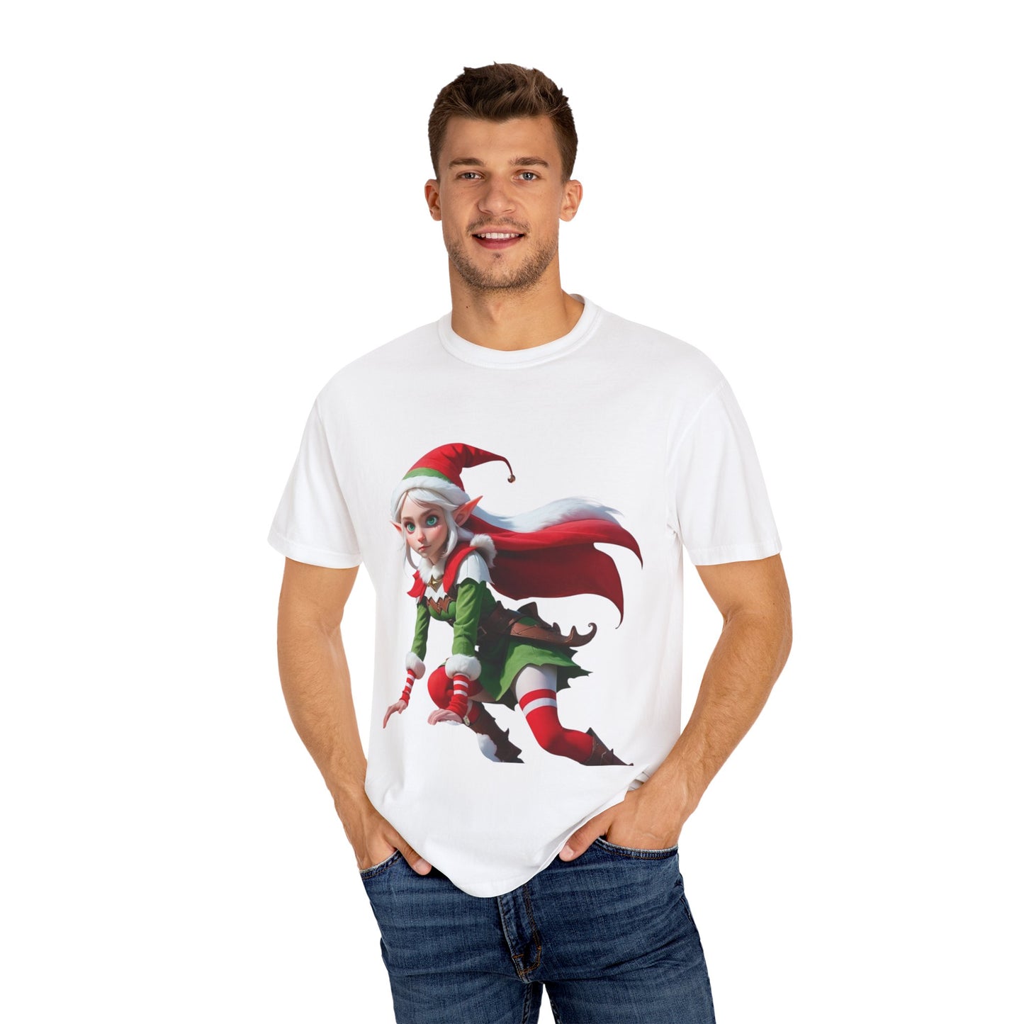 Christmas Elf T-Shirt — Cute Elf Girl Holiday Tee