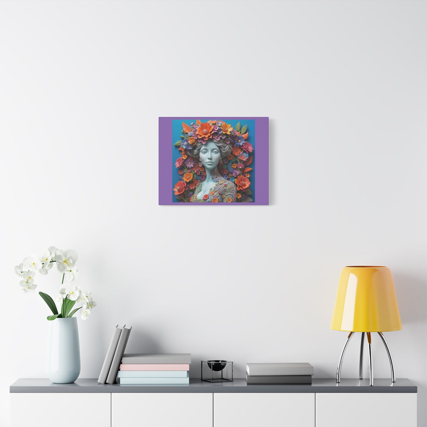 Floral Goddess Matte Canvas Print — Stretched Wall Art