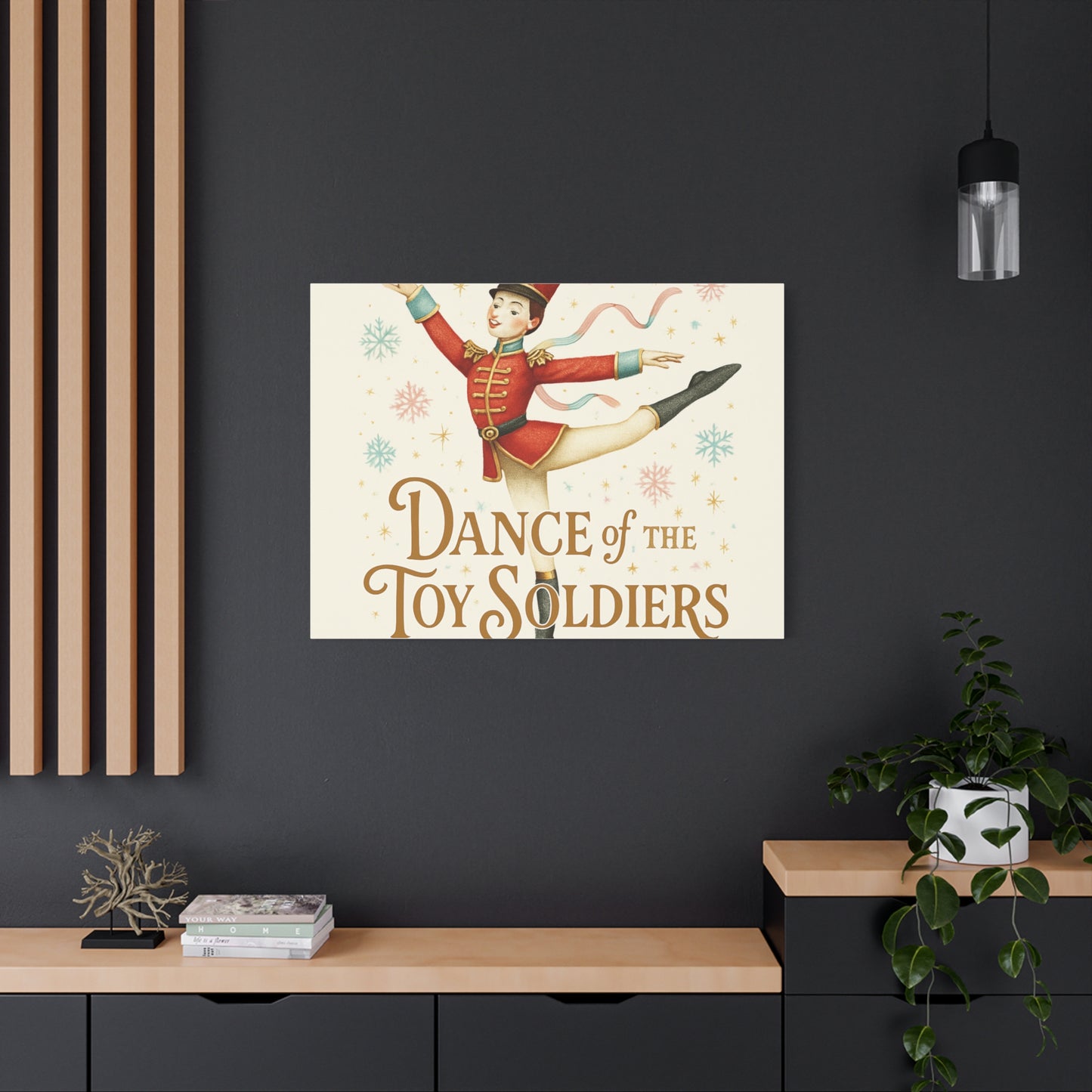 Dance of the Toy Soldiers Canvas Wall Art — Vintage Nutcracker Ballet Print