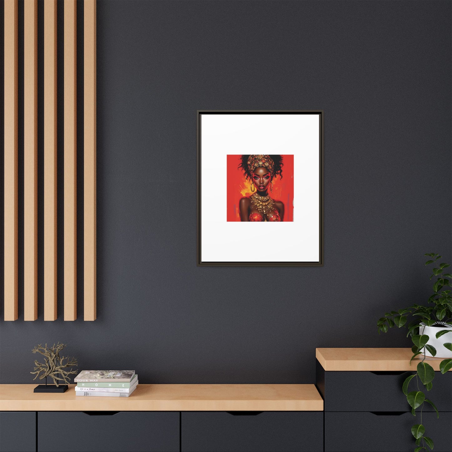 Matte Canvas, Framed (Multi-color)