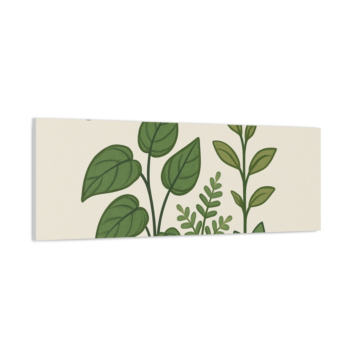 Grow Through It Canvas Wall Art — Botanical Inspirational Quote Matte Print