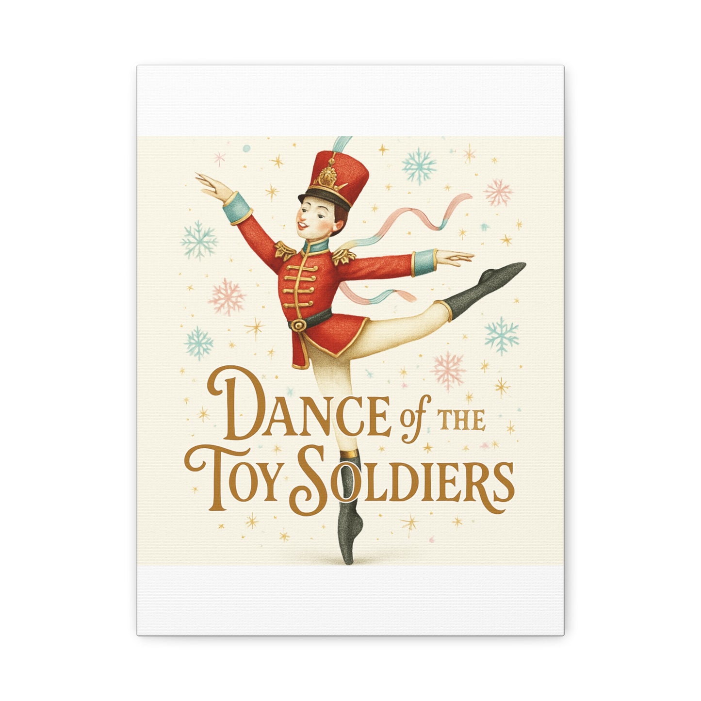 Dance of the Toy Soldiers Canvas Wall Art — Vintage Nutcracker Ballet Print