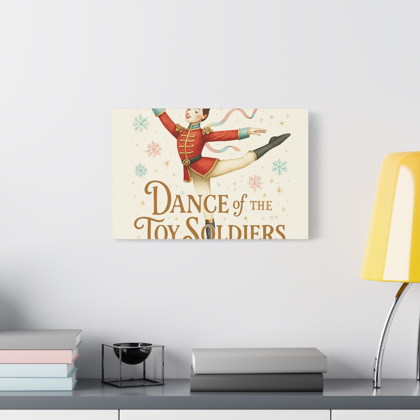 Dance of the Toy Soldiers Canvas Wall Art — Vintage Nutcracker Ballet Print