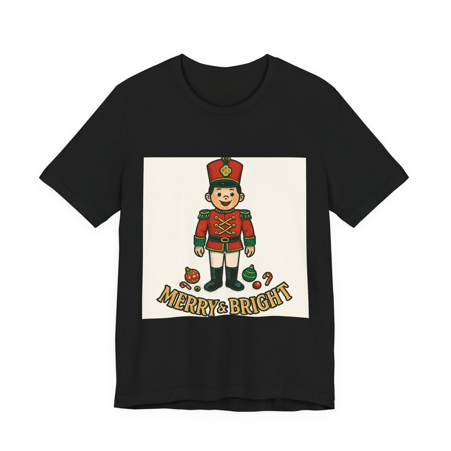 Nutcracker Christmas T‑Shirt — "Merry & Bright" Holiday Tee