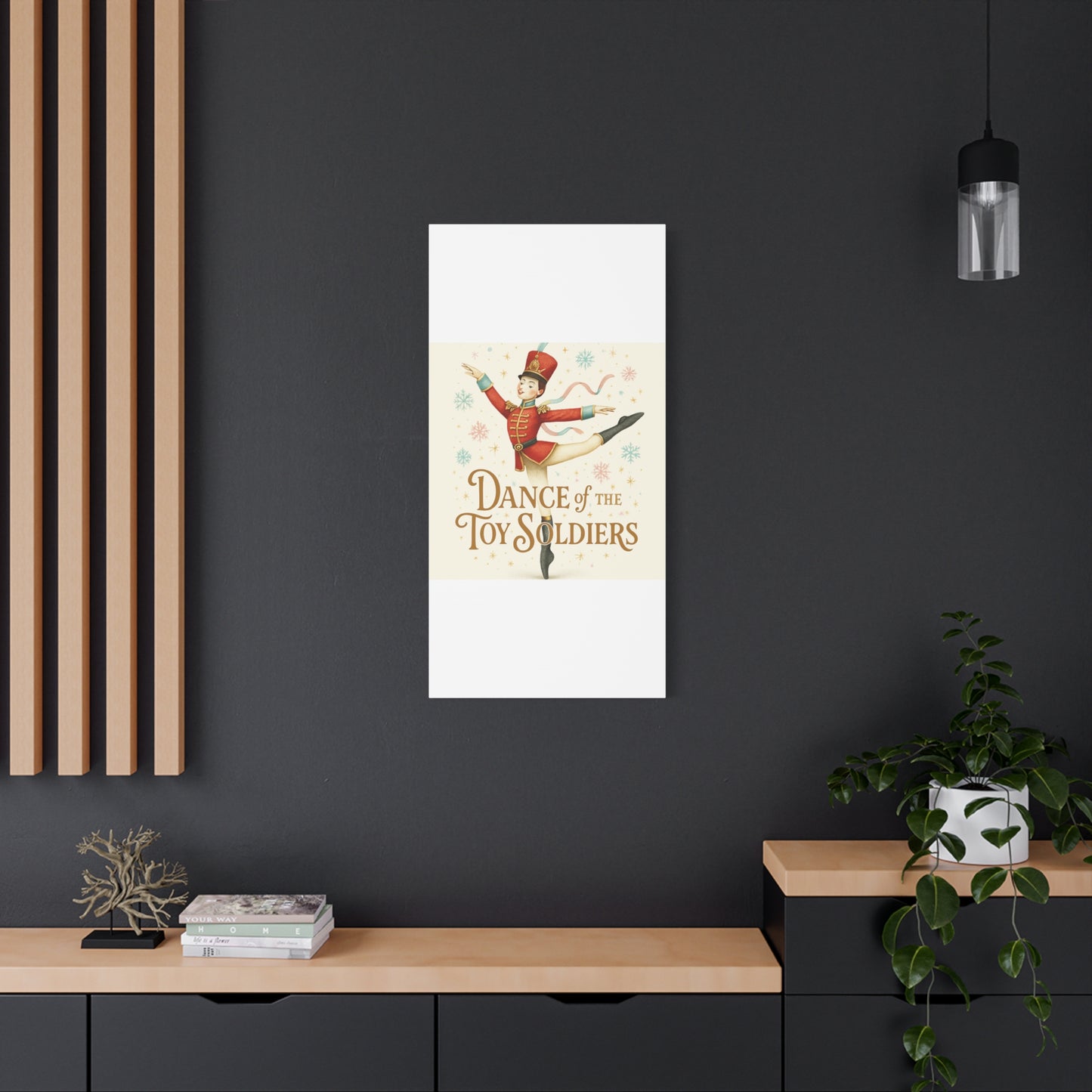 Dance of the Toy Soldiers Canvas Wall Art — Vintage Nutcracker Ballet Print