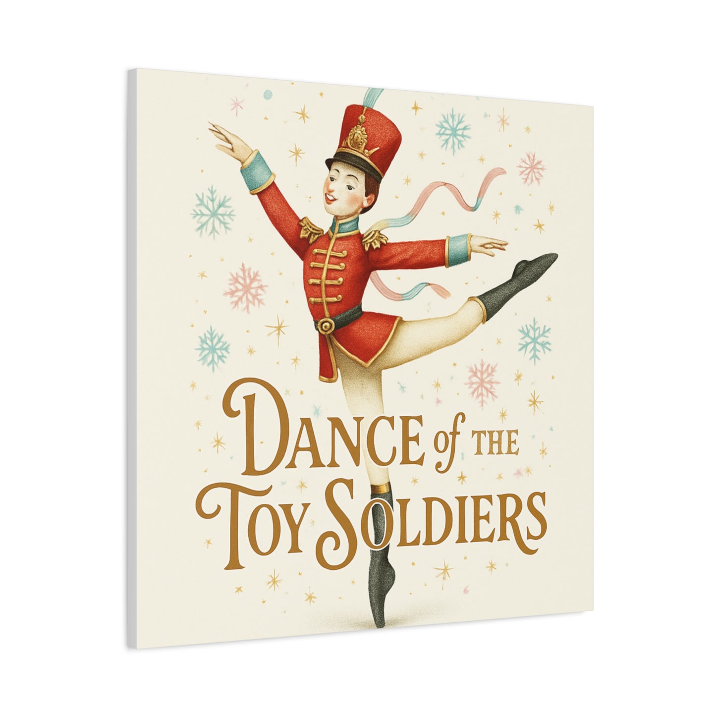 Dance of the Toy Soldiers Canvas Wall Art — Vintage Nutcracker Ballet Print