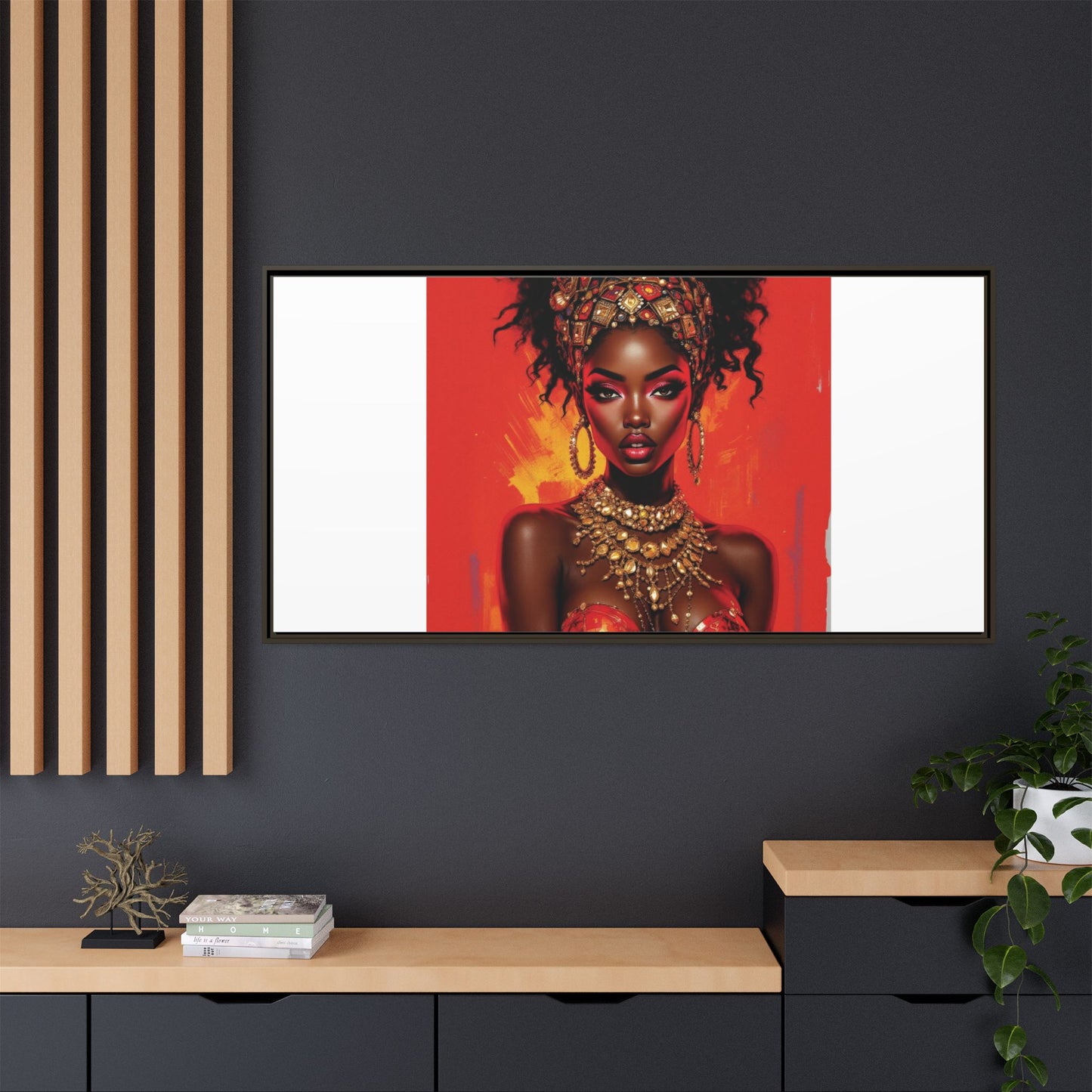 Matte Canvas, Framed (Multi-color)