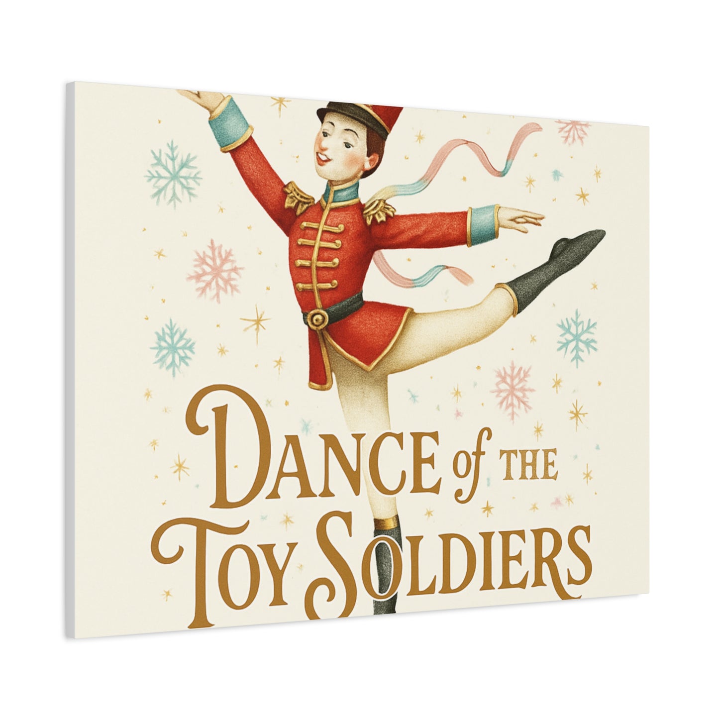 Dance of the Toy Soldiers Canvas Wall Art — Vintage Nutcracker Ballet Print