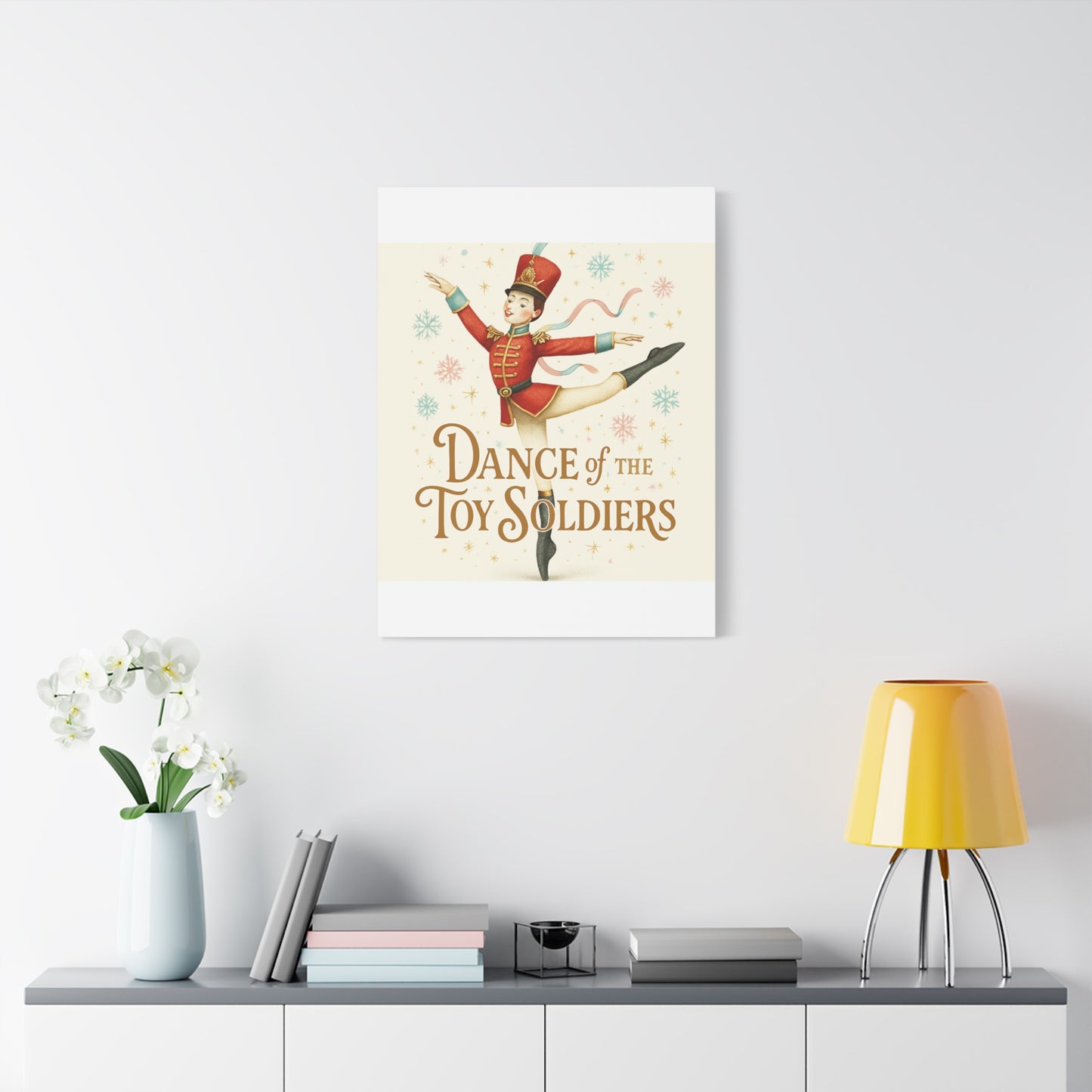 Dance of the Toy Soldiers Canvas Wall Art — Vintage Nutcracker Ballet Print