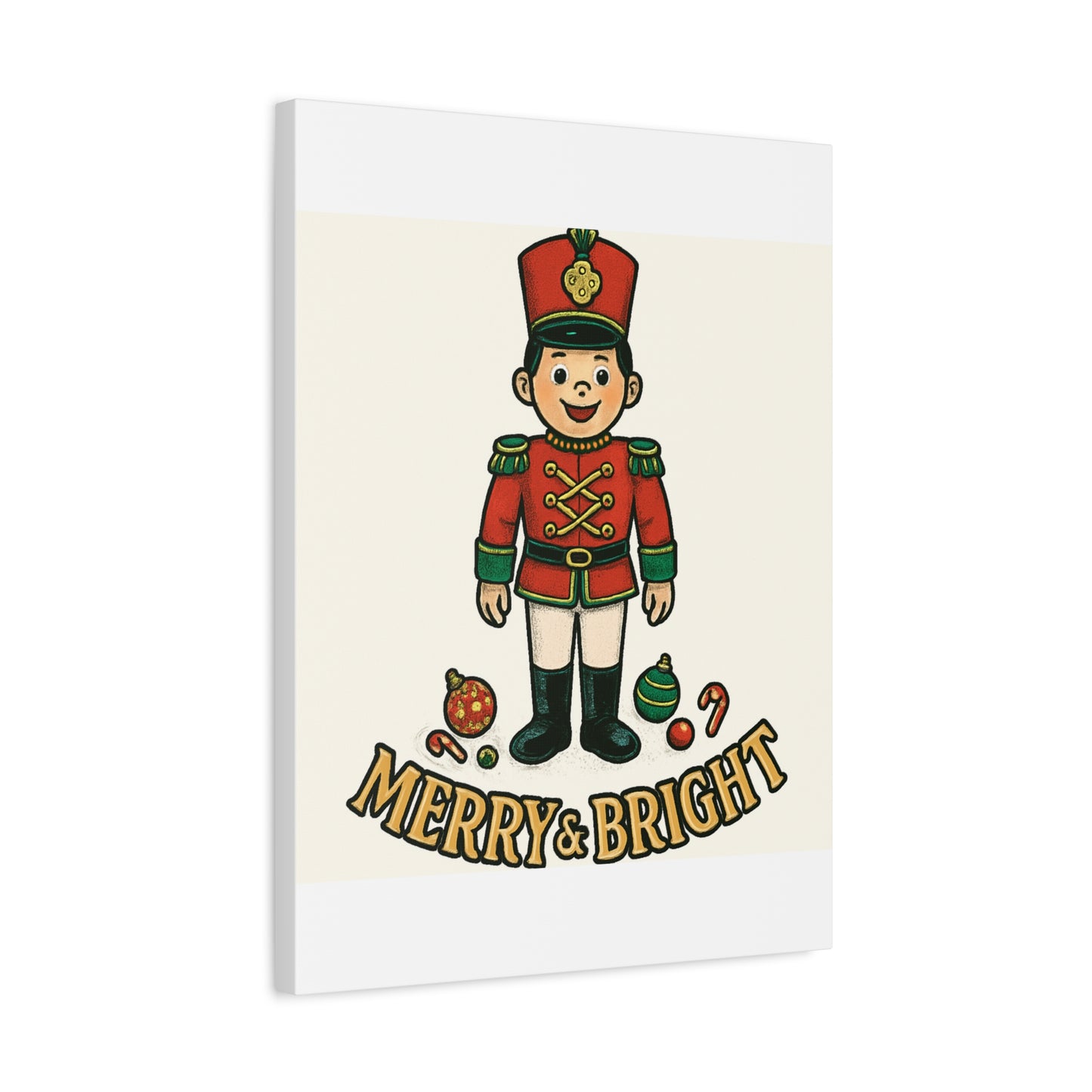 Nutcracker Soldier Matte Canvas Wall Art — Merry & Bright Holiday Decor