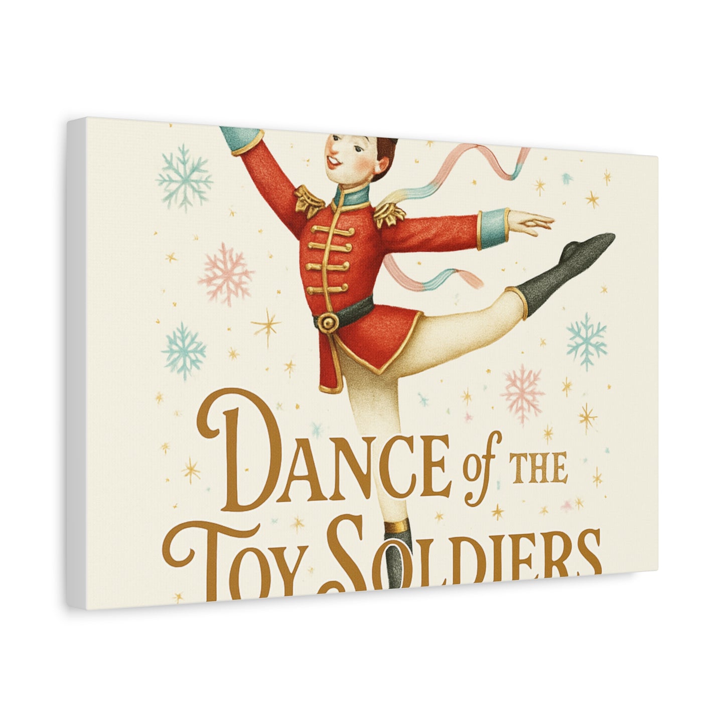 Dance of the Toy Soldiers Canvas Wall Art — Vintage Nutcracker Ballet Print