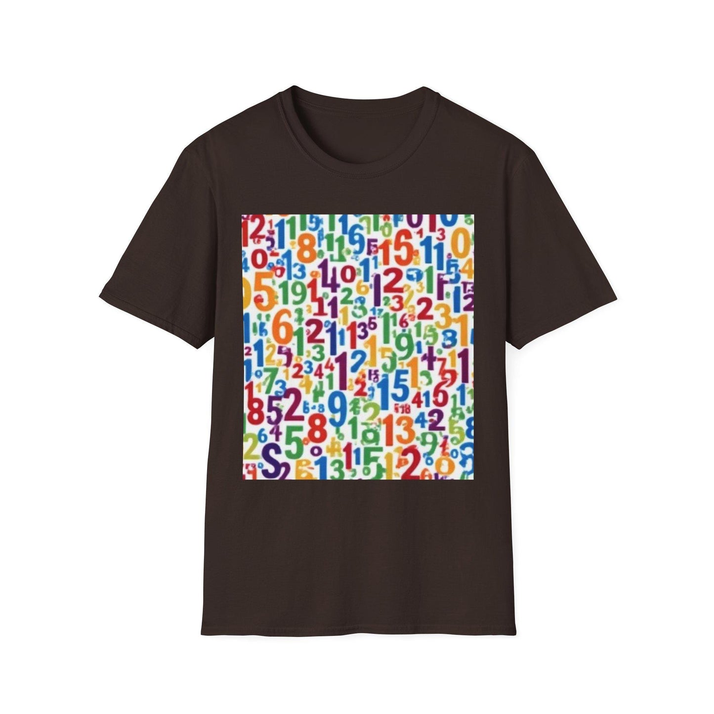 Colorful Numbers Unisex T-Shirt, Vibrant Graphic Tee, Fun Educational Apparel, Gift for Teachers, Kids Learning Shirt